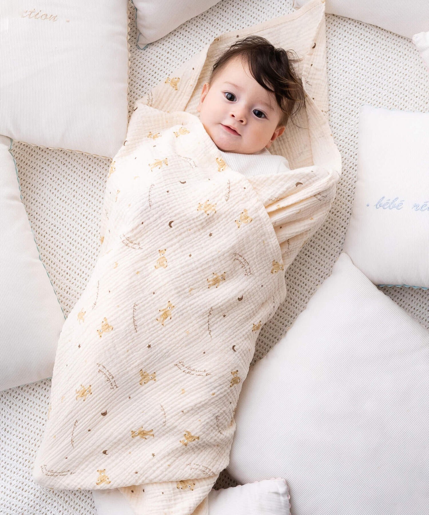 楽天市場】ベベオレ おくるみ Bebe au Lait 単品 スワドル