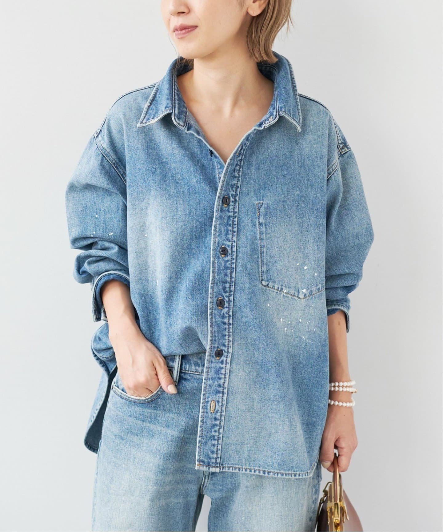 plage 《追加》les Tendre DENIM シャツ2 プラージュ トップス シャツ