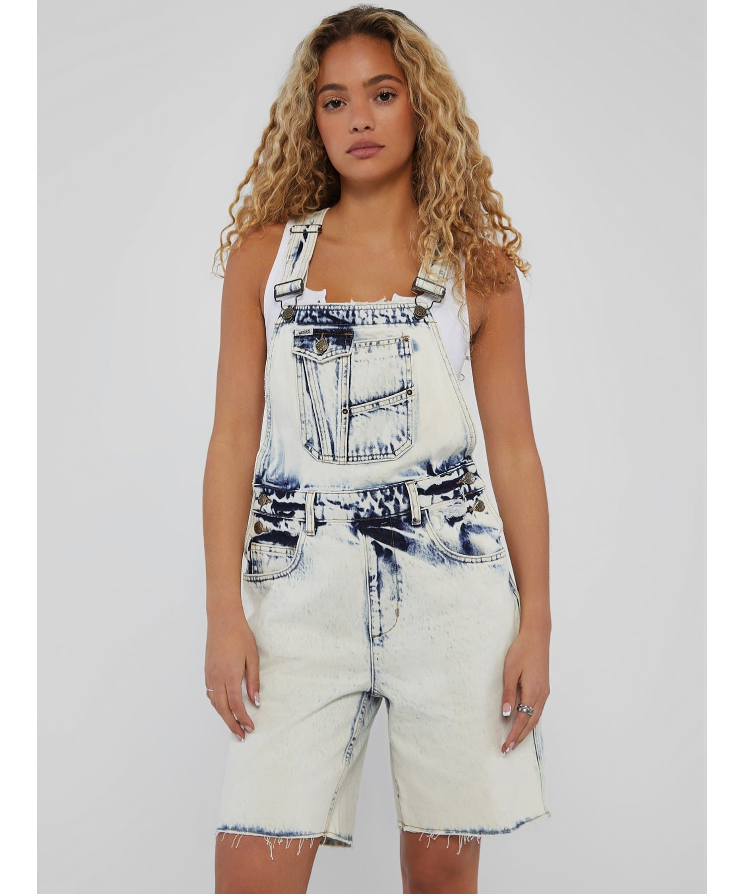 usa guess オーバーオール 楽天市場】【SALE／30%OFF】GUESS デニム オーバーオールパンツ