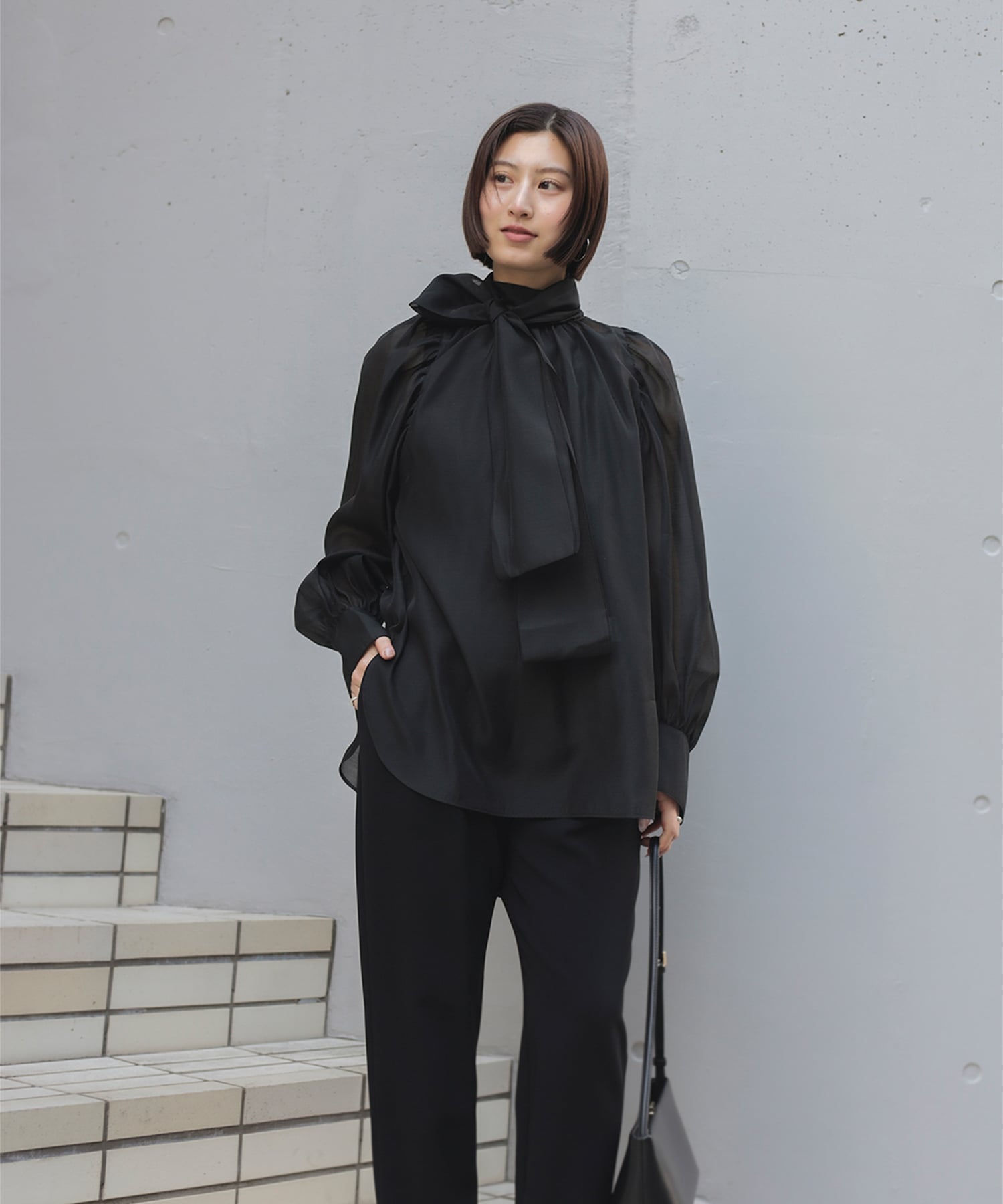 Demi-Luxe BEAMS オーガンジー リボンブラウス ビームスセレモニー2025 