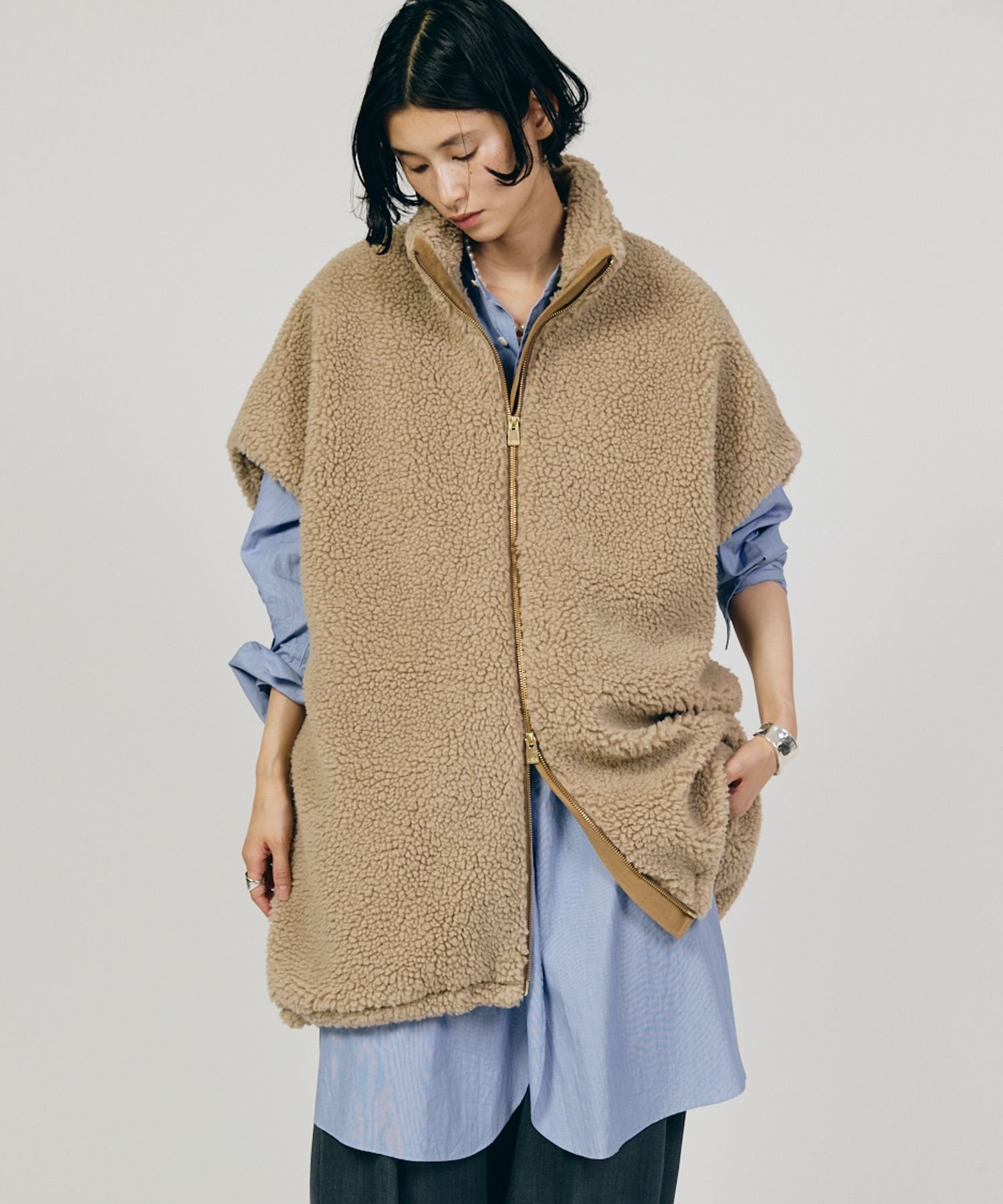 SALE／20%OFF】Curensology ボアスタンドジップブルゾン カレン