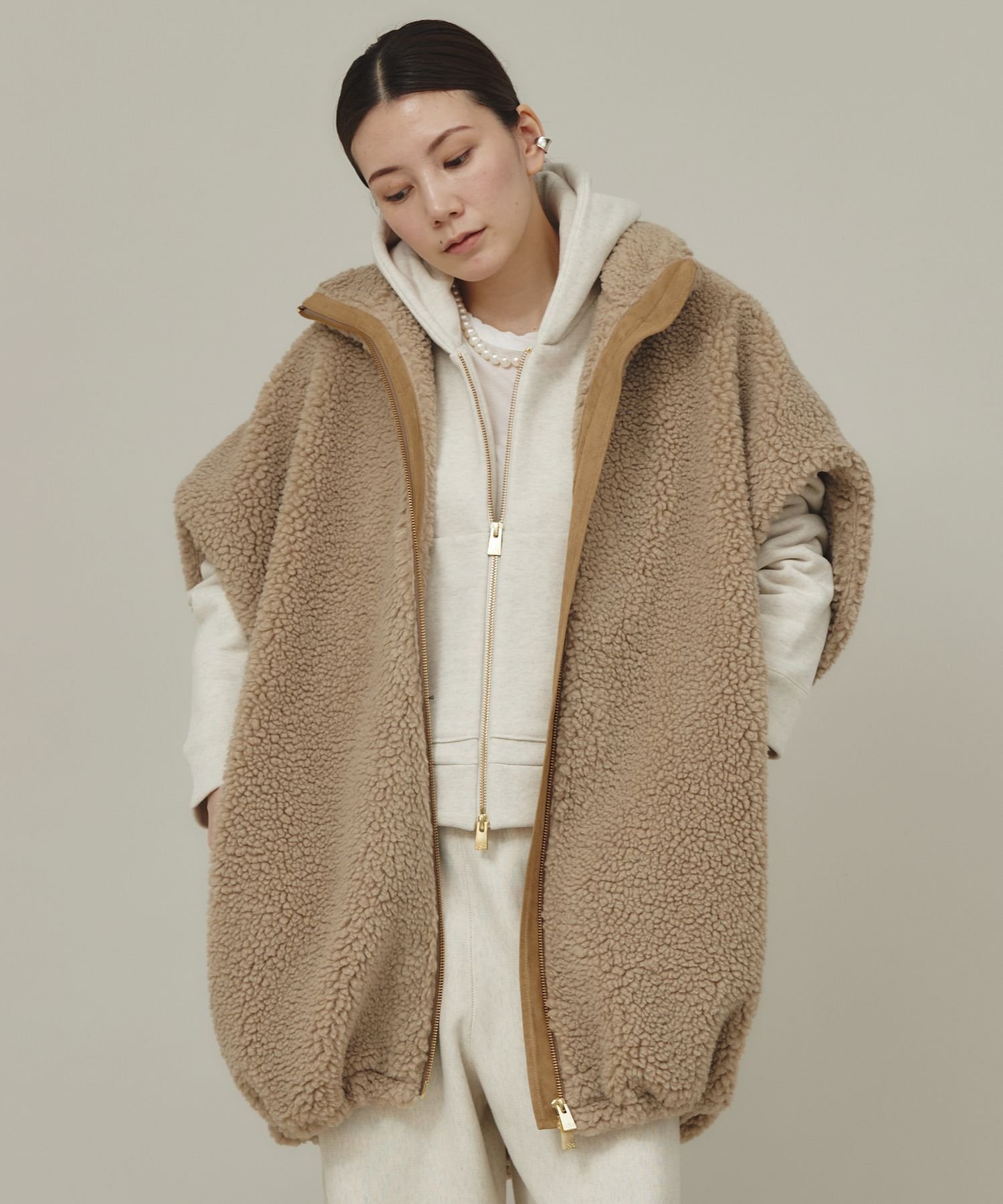 SALE／20%OFF】Curensology ボアスタンドジップブルゾン カレン