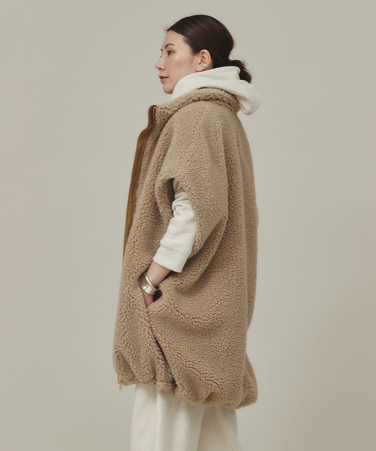 SALE／20%OFF】Curensology ボアスタンドジップブルゾン カレン