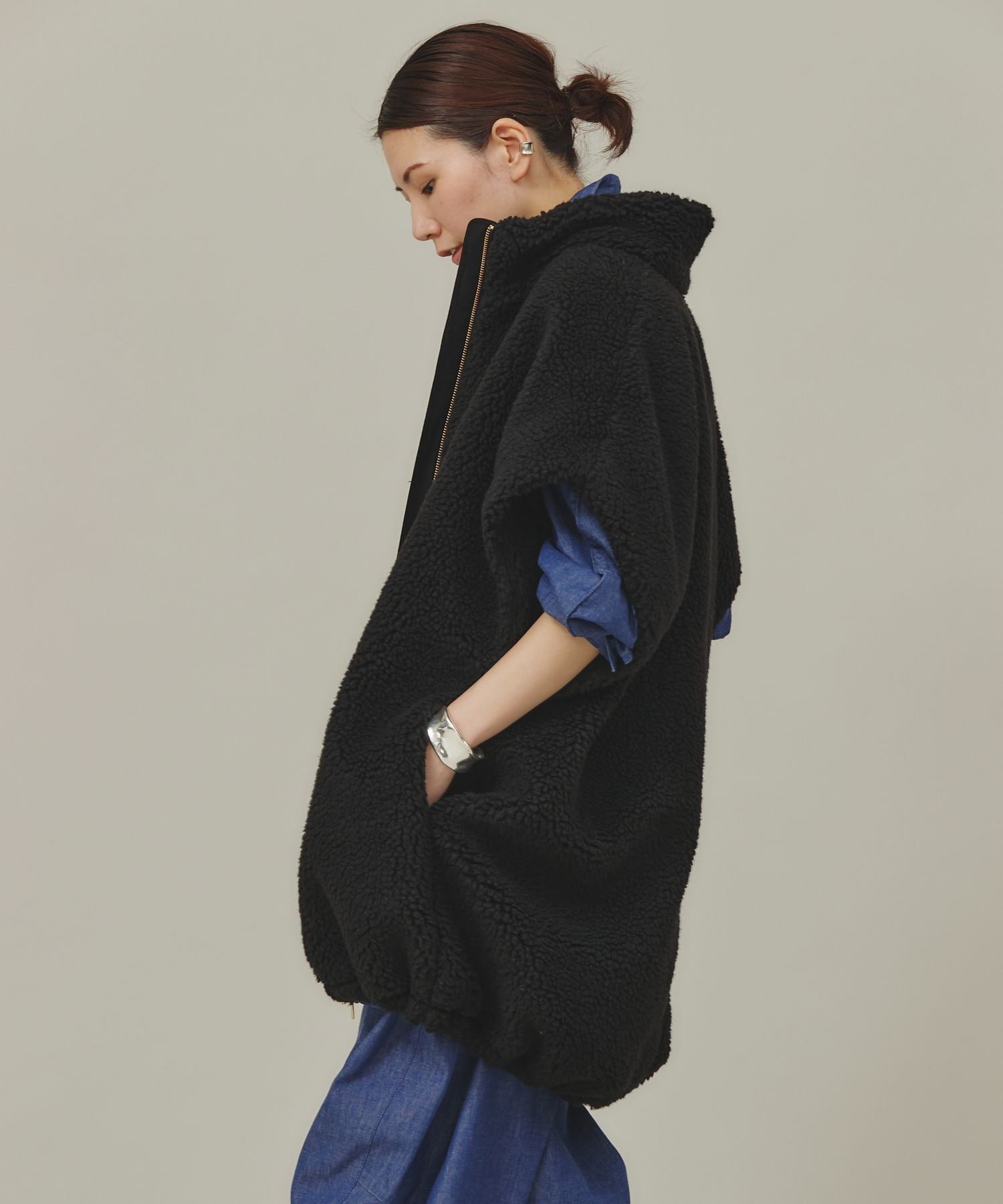SALE／20%OFF】Curensology ボアスタンドジップブルゾン カレン