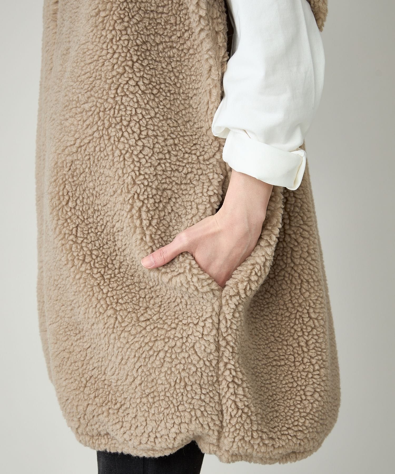 SALE／20%OFF】Curensology ボアスタンドジップブルゾン カレン