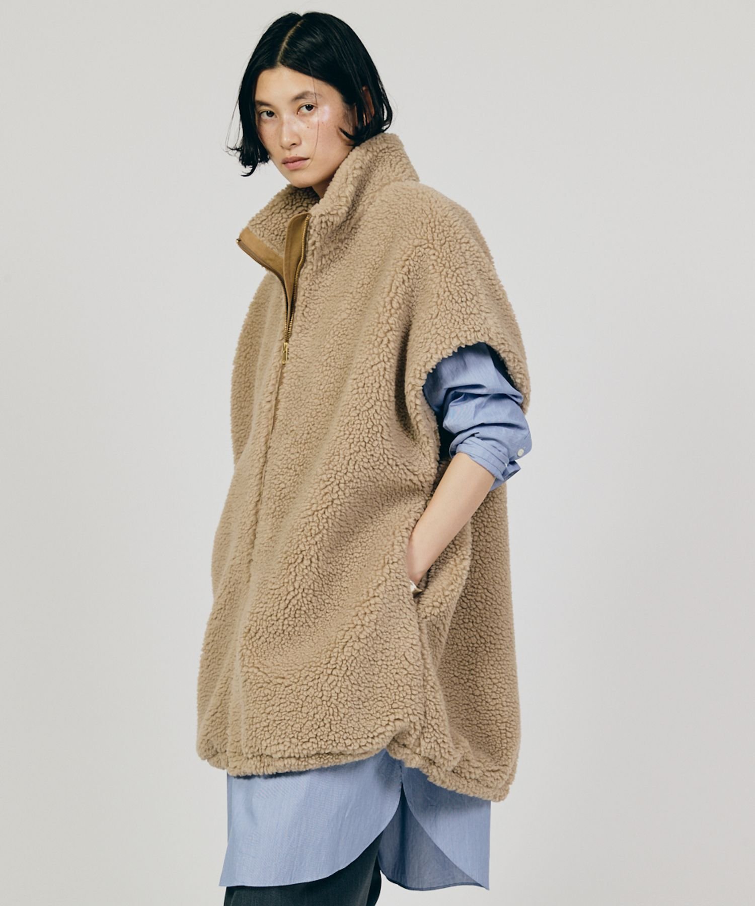 SALE／20%OFF】Curensology ボアスタンドジップブルゾン カレン