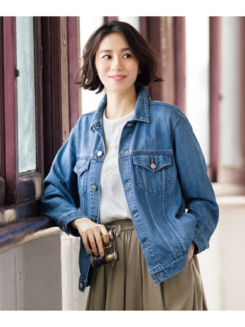 自由区　BLUE デニム　ジャケット　アウター 自由区 S 【マガジン掲載】BLUEデニムジャケット(検索番号D24