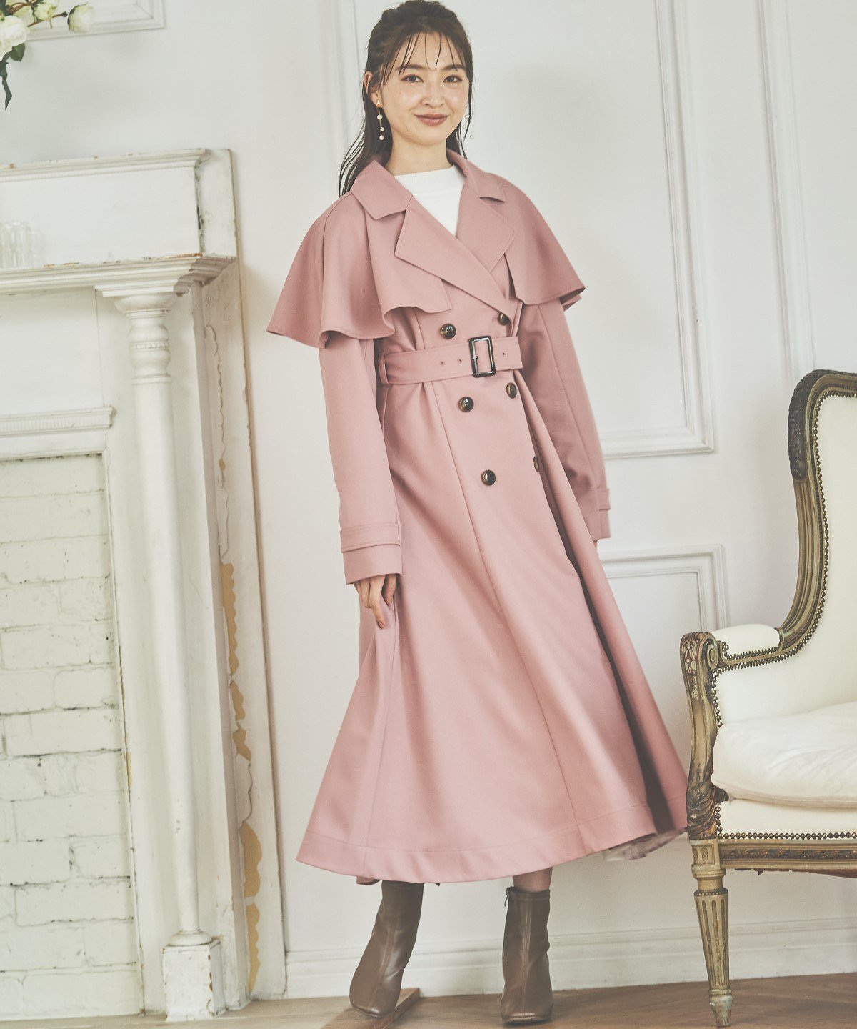 【新品タグ付き】WILL SELECTION ケープコート ウイルセレクション SALE／40%OFF】WILLSELECTION ケープ風ベルト付きコート ウィル