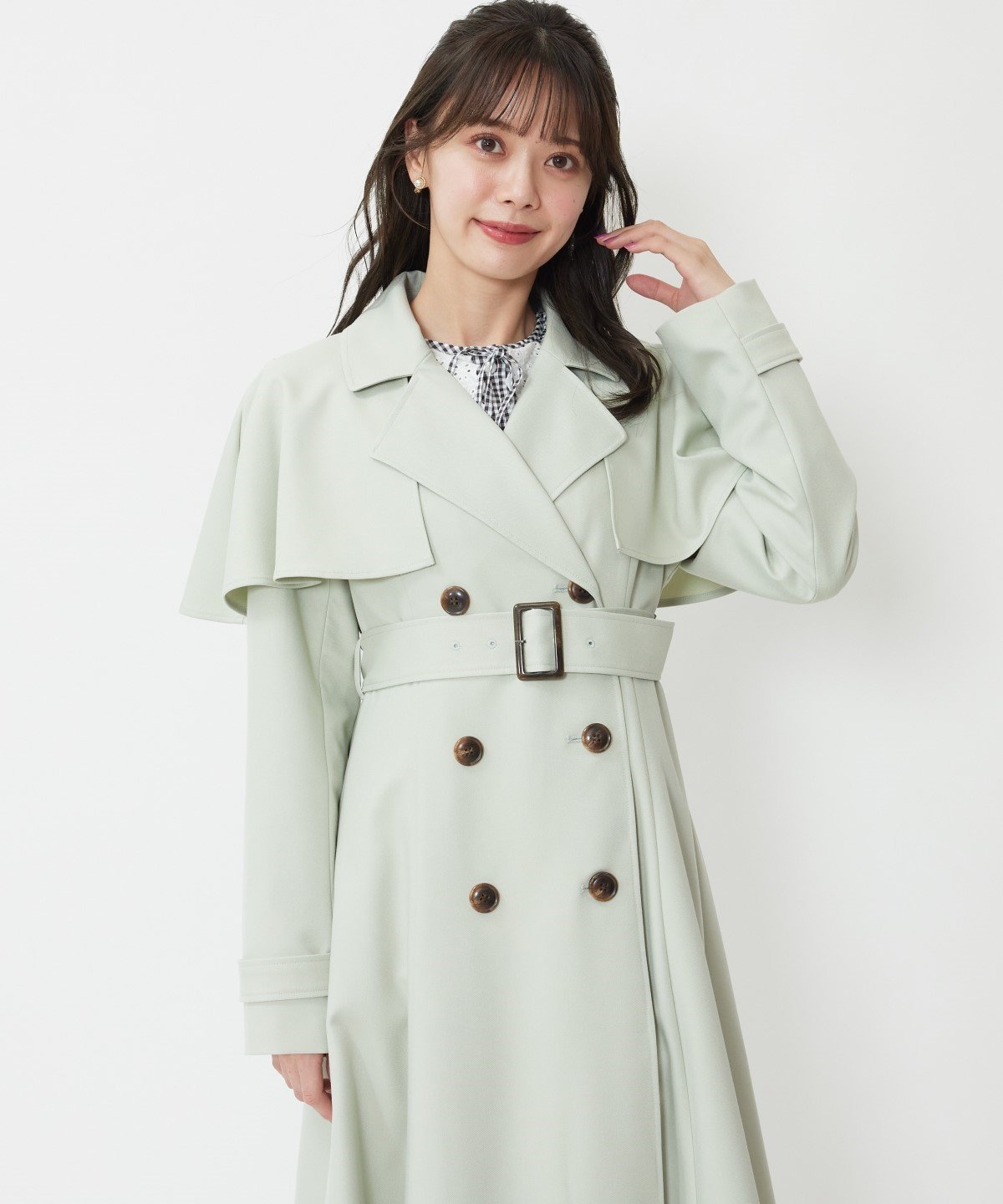 SALE／40%OFF】WILLSELECTION ケープ風ベルト付きコート ウィル