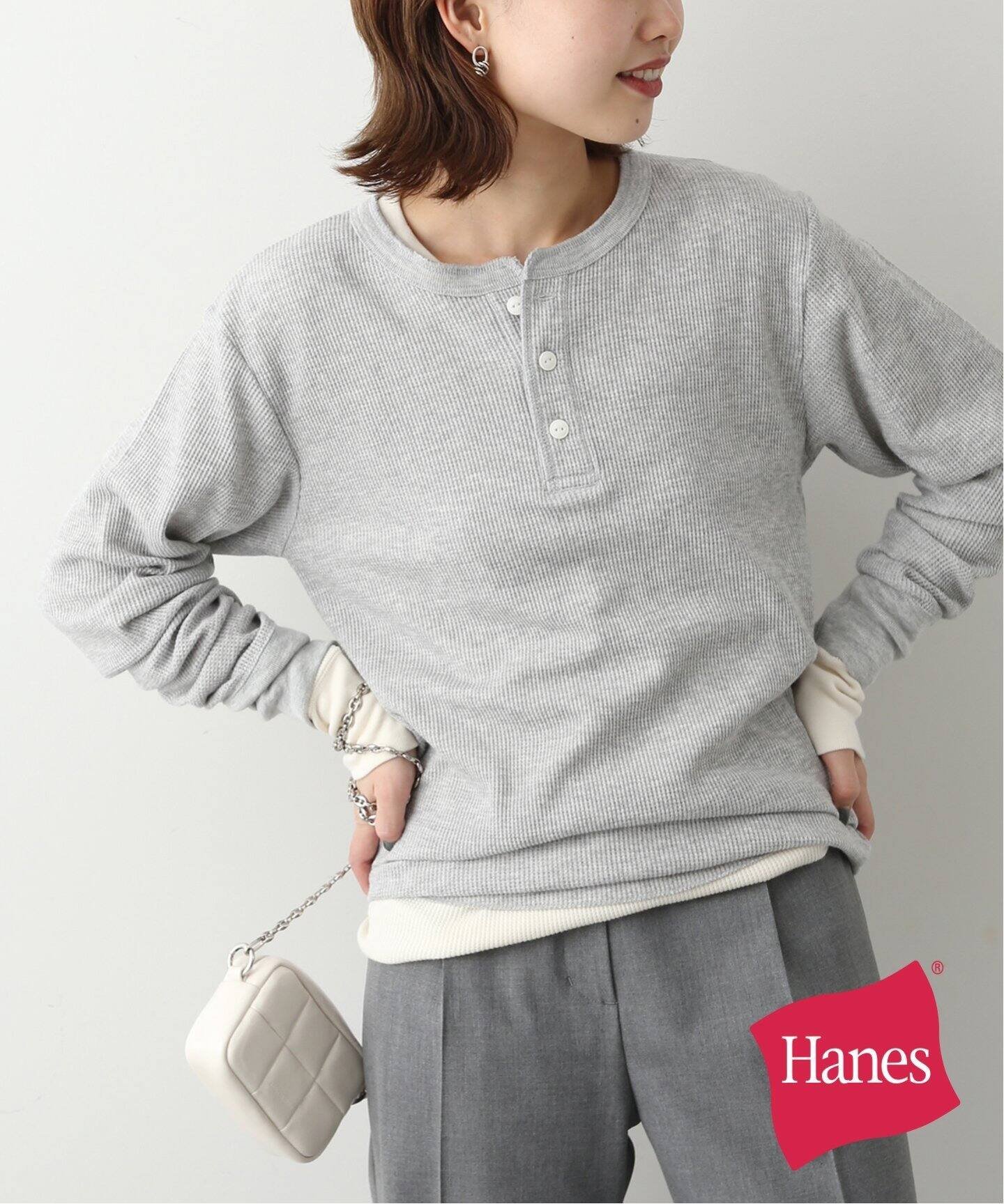 SLOBE IENA 【Hanes / ヘインズ】SLOBE別注WAFFLE 2PACKカットソー