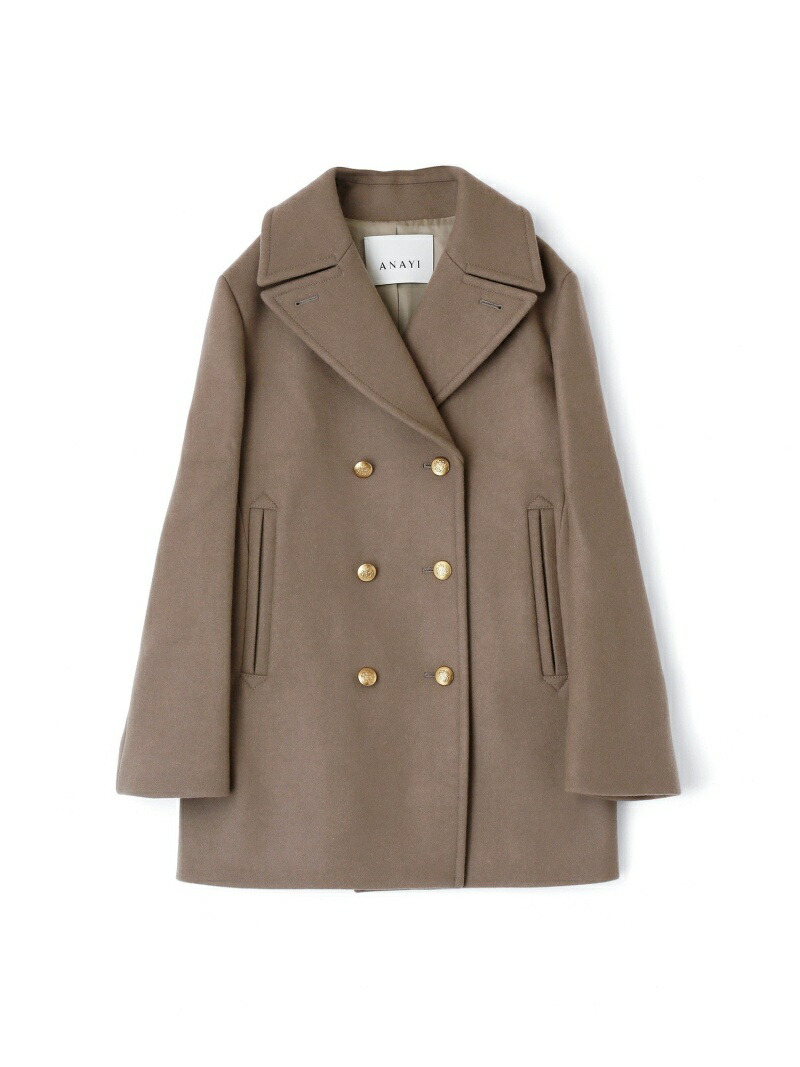 SALE／30%OFF】ANAYI/アナイ スーパー140リバーメルトンPコート アナイ 