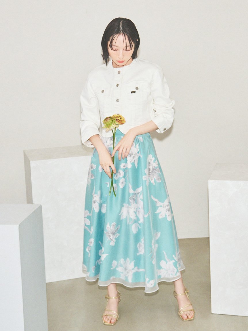 春夏に☆セルフォードとオースチンリードの素敵なスカート HANAE MORI×CELFORDコラボ】ハート刺繍スカート(SKIRT（スカート