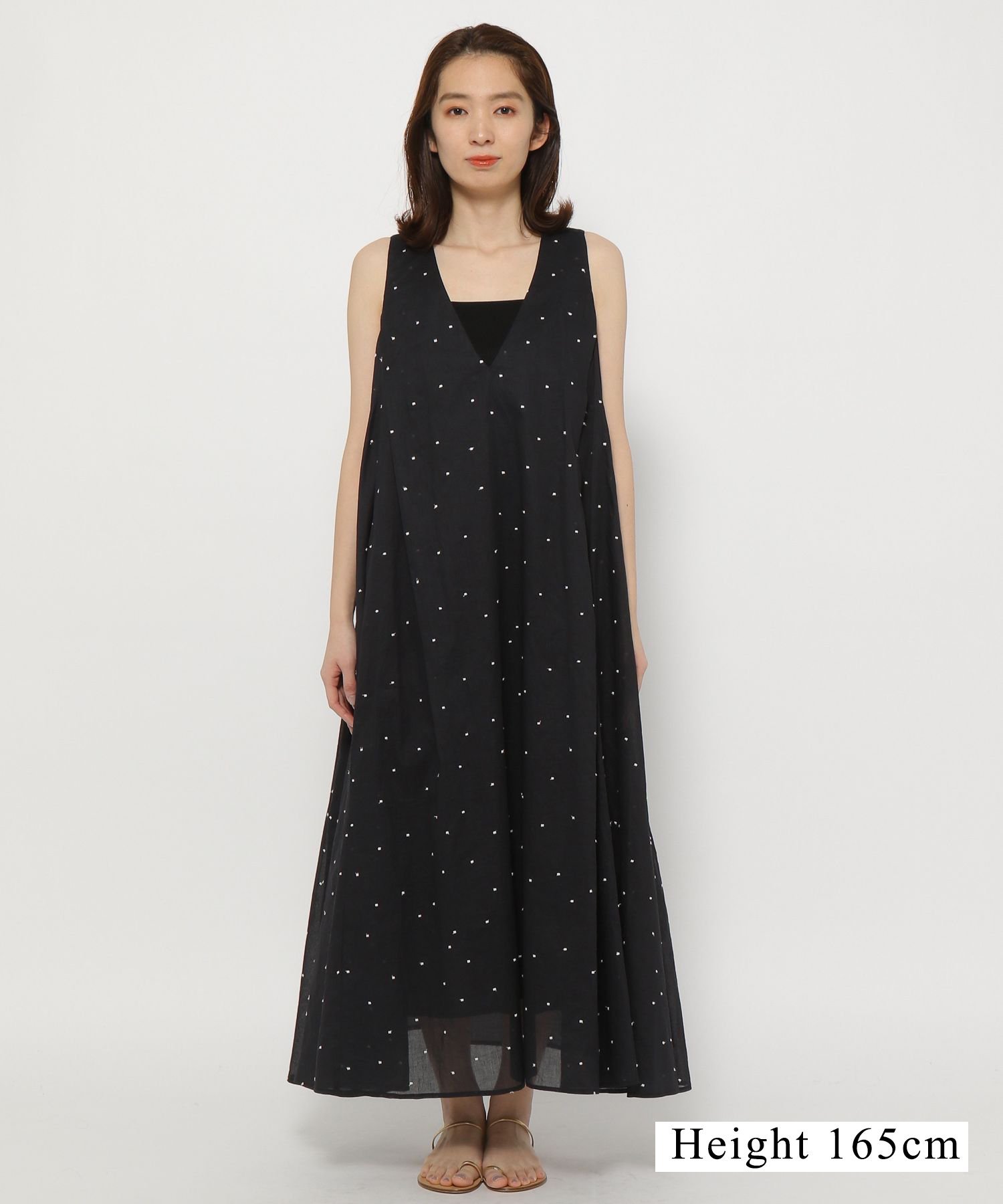 【美品】BABYLONE Indot サックワンピース BABYLONE Indot サックワンピース バビロン ワンピース・ドレス