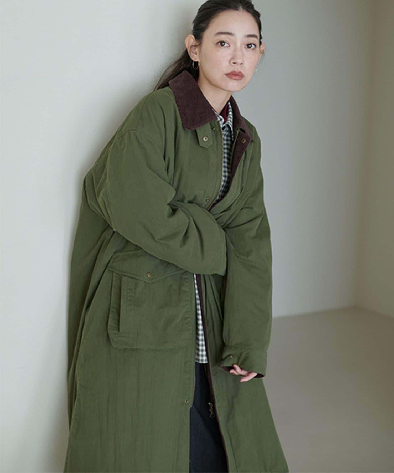 楽天市場】《撥水加工/natural by clip》裏キルトフィッシングコート