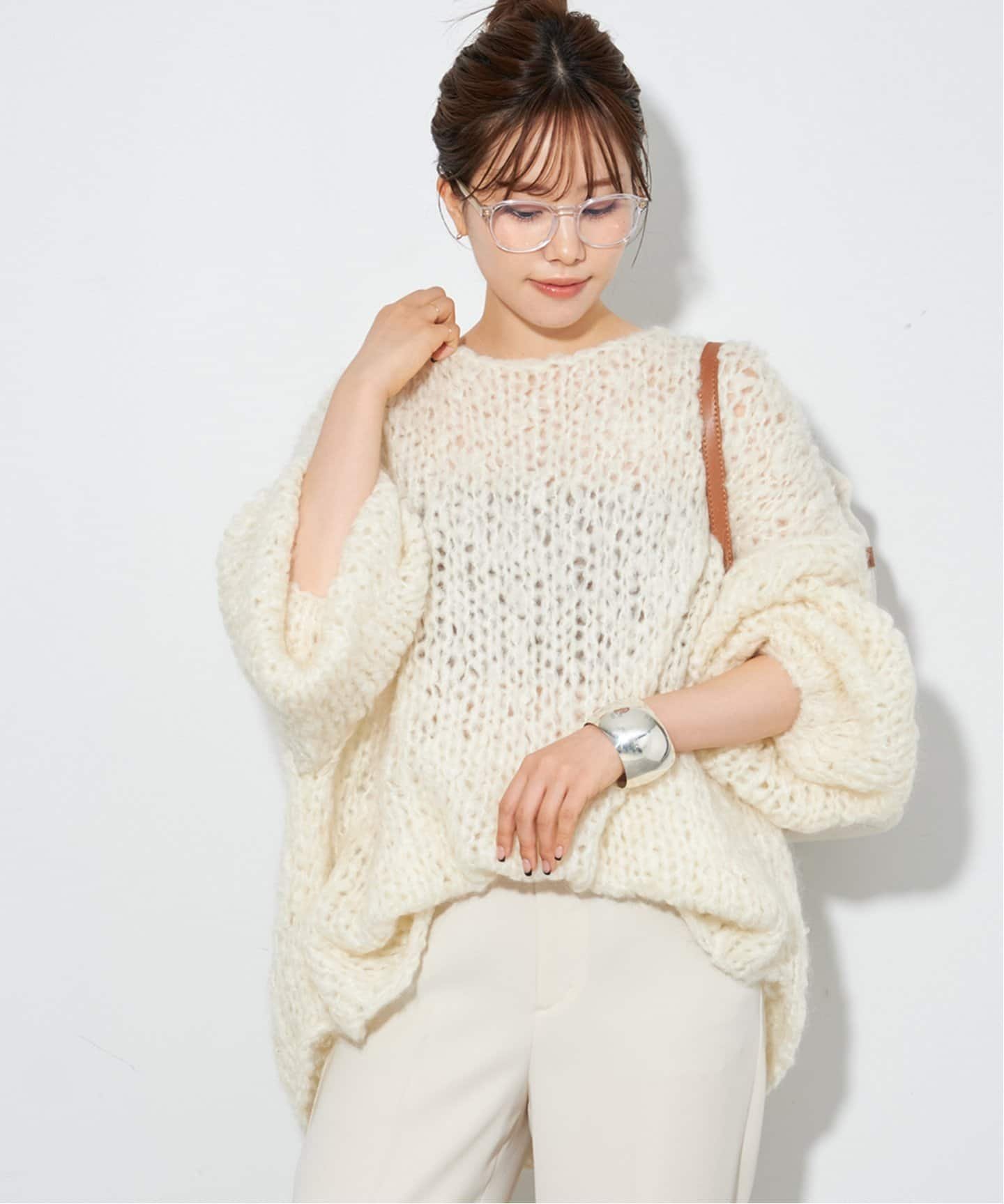 SALE／30%OFF】plage HAND KNIT ジャンボタムニット プラージュ