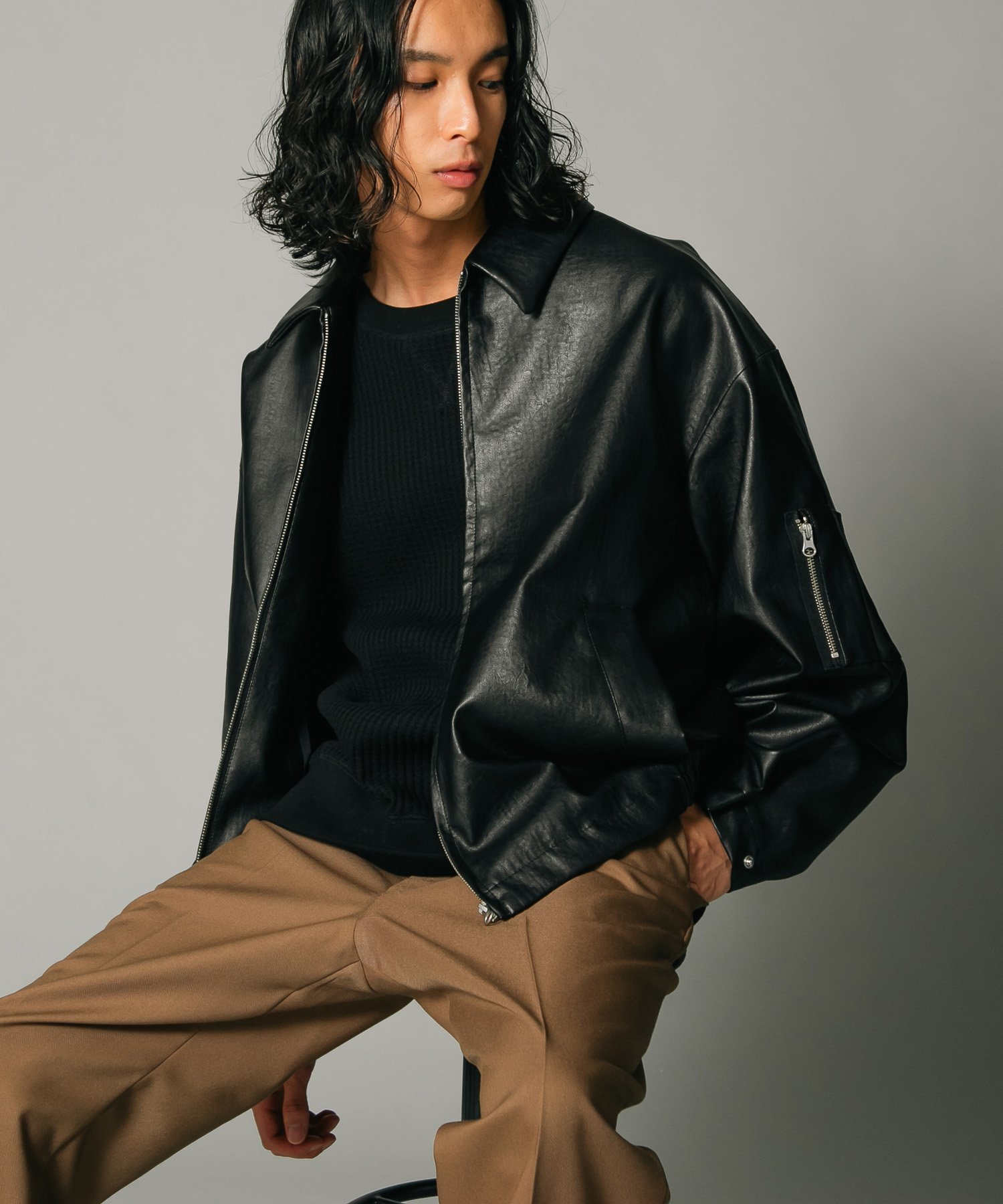 新品 未使用 ベルト付き ✨️ 本革 羊革 レザーコート ダブル L 黒 楽天市場】y□ユニクロ/UNIQLO フェイクレザー襟付き Sライダース