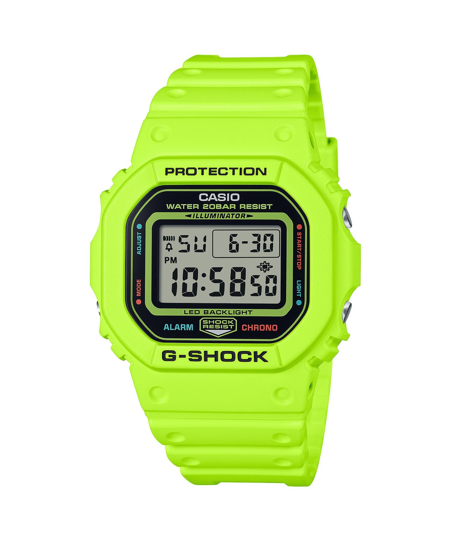 G-SHOCK GW-5600 海外限定カラー/ブラック/イエロー付属品付き G-SHOCK“イルカ＆クジラ”モチーフの腕時計、ブラック×イエローの