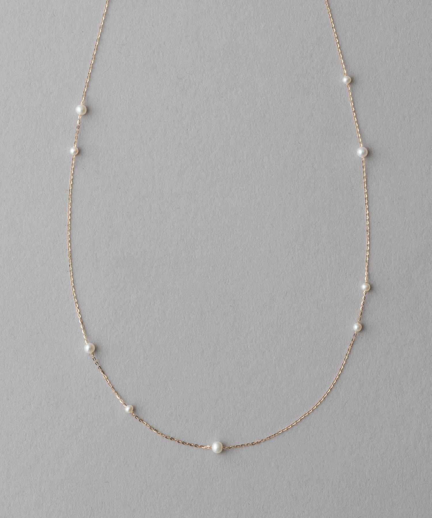 楽天市場】K10YG ライスパール ステーション ネックレス ete エテ