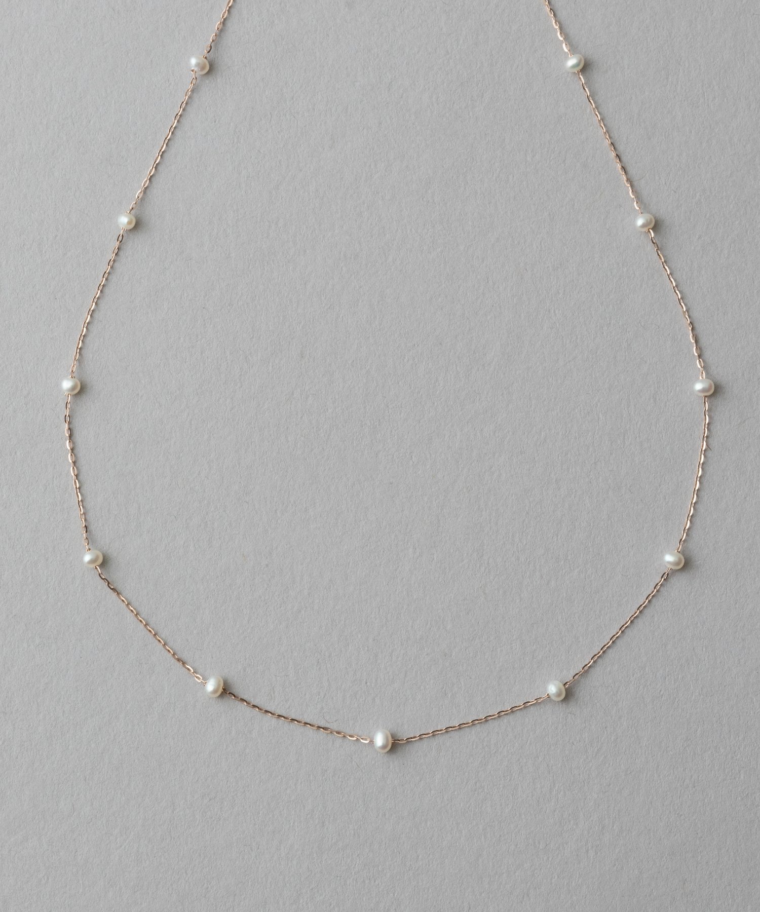 楽天市場】K10YG ライスパール ステーション ネックレス ete エテ