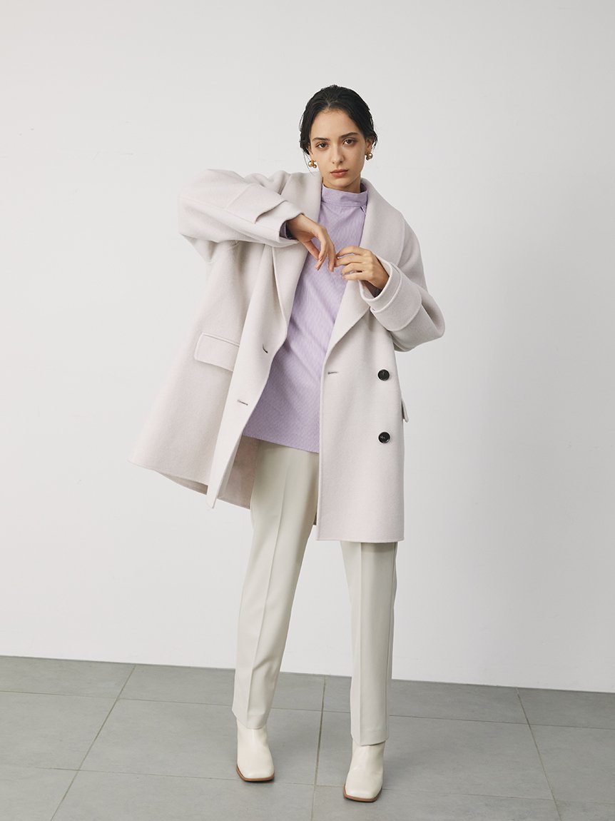 SALE／40%OFF】Mila Owen 接結ハーフ丈Aラインコート ミラオーウェン