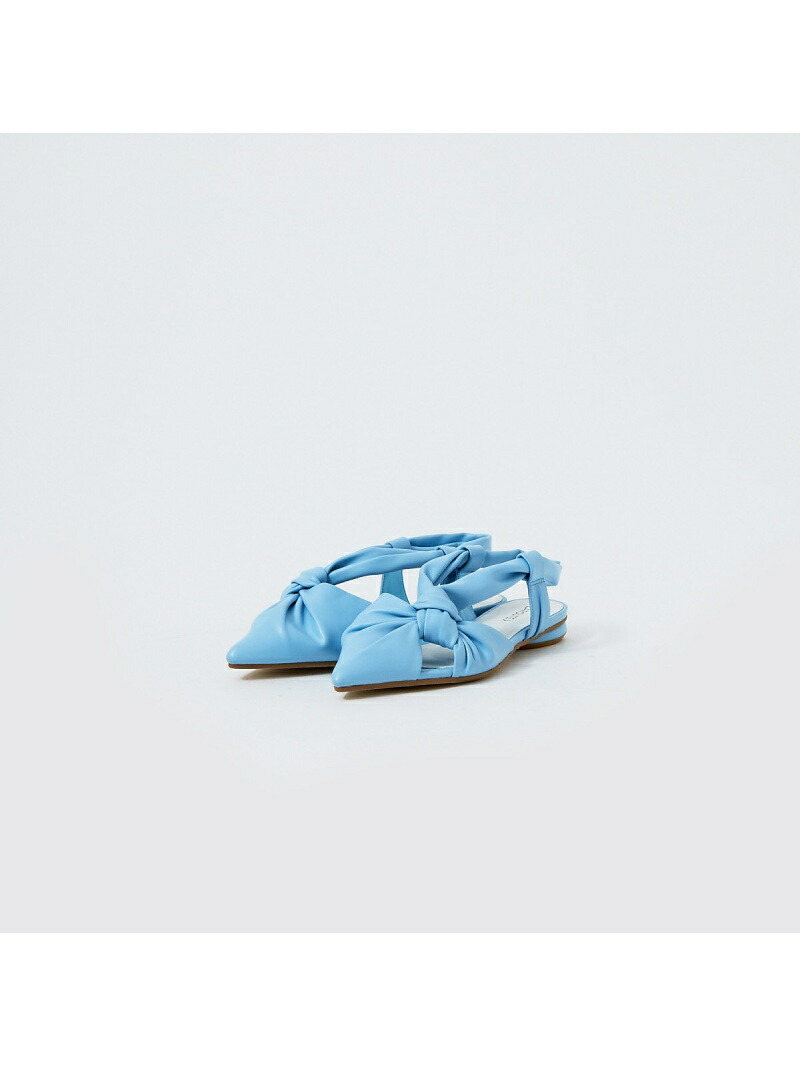 【SALE／60%OFF】Au BANNISTER 【LAROUTE】ソフトツイストスリングバックパンプス オゥ・バニスター シューズ・靴 パンプス ブルー オレンジ グレー画像