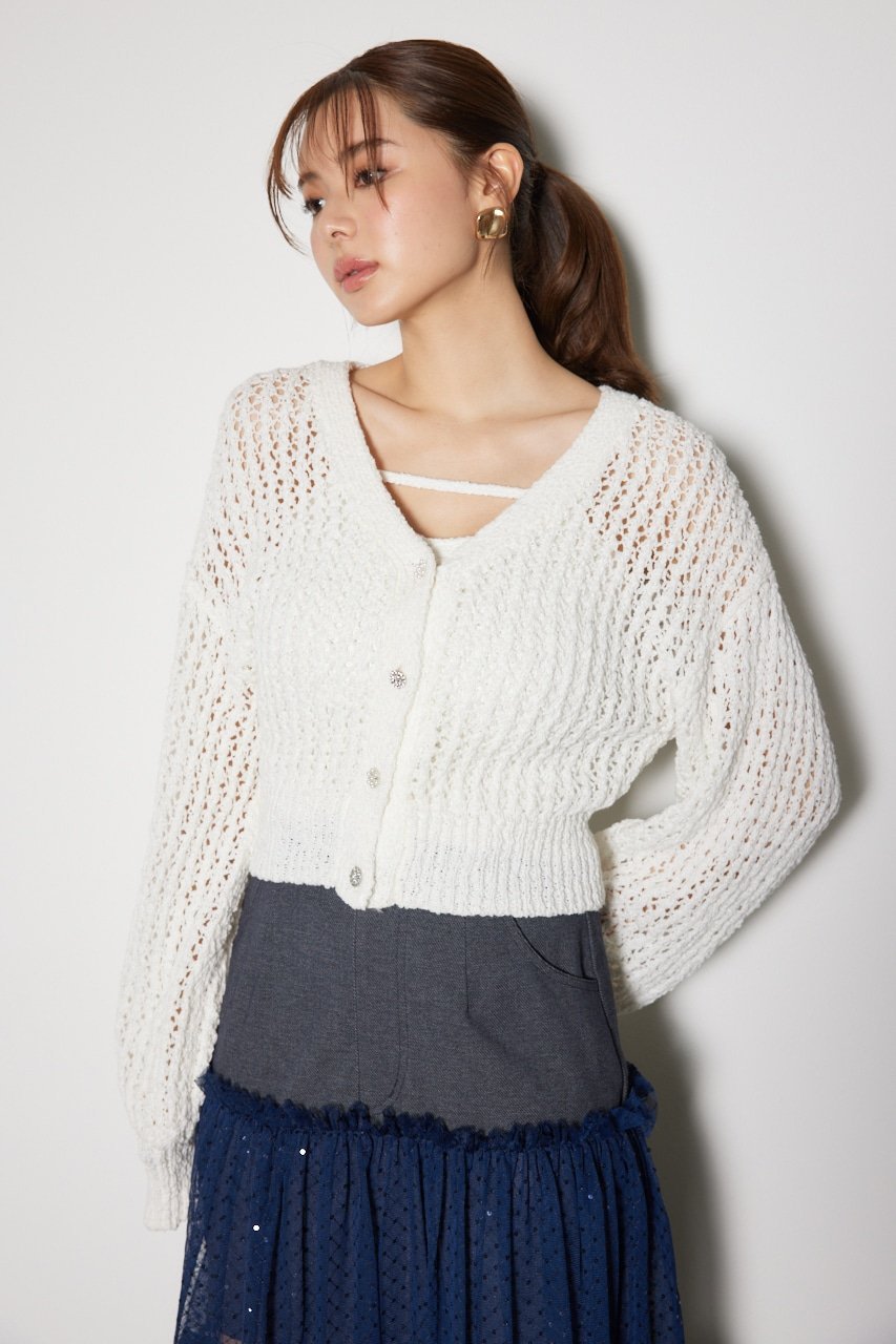 jieda　MOHAIR CHECKED CARDIGAN jieda MOHAIR CHECKED CARDIGAN（JieDa Navy & Brown Check