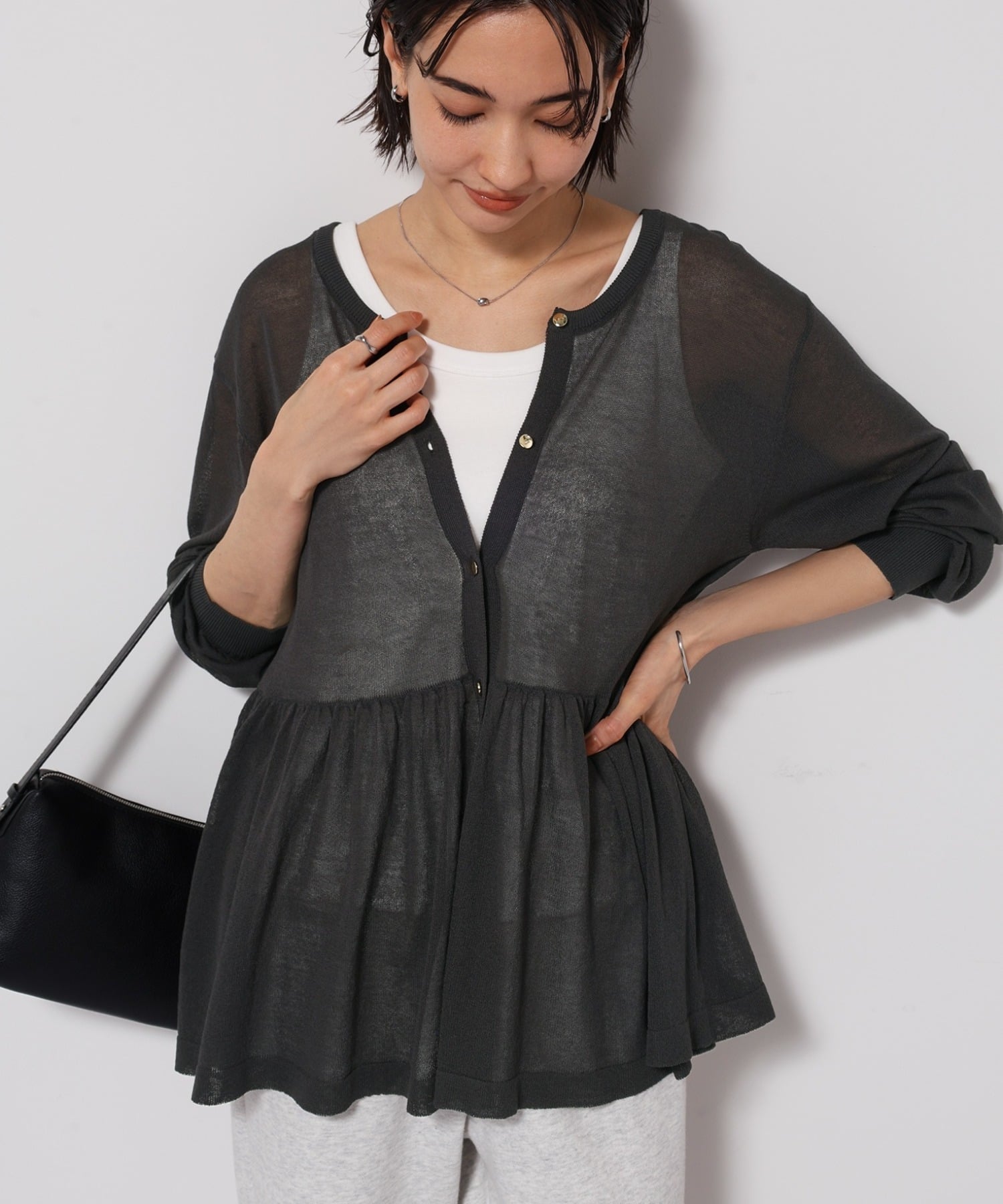 SALE／40%OFF】Curensology コットンフラットカラーブラウス カレン