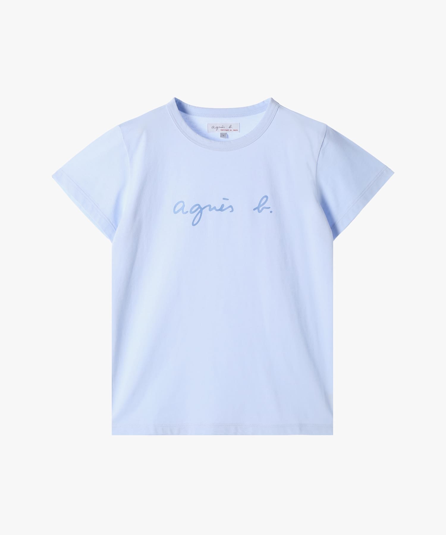 agnes b. FEMME(アニエスベー) ロゴTシャツ 半袖Tシャツ ロゴプリント コットン 半袖Tシャツ 