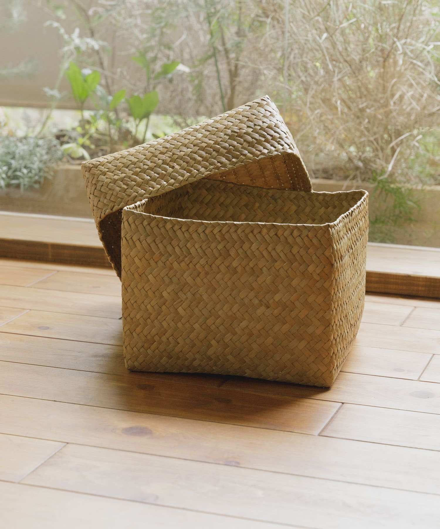 楽天市場】かごバスケット・タイ製 ナチュラルカラー カチュー水草