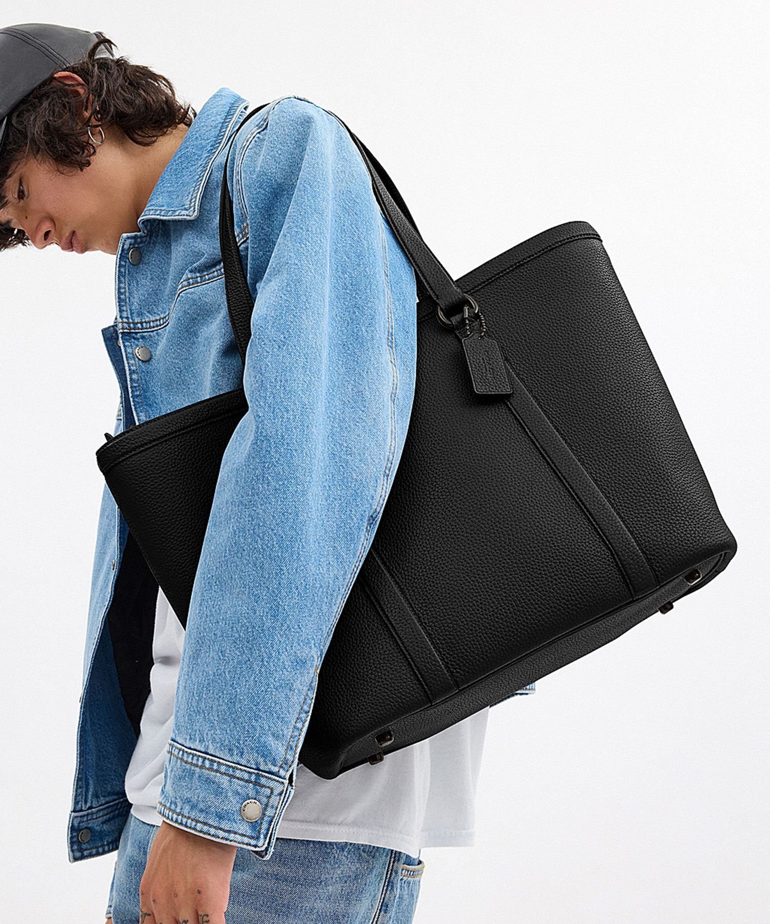 まんまる130コーチ　ハンドバッグ　デニム素材　美品 公式】COACH – コーチ | ルビー サッチェル 18・シグネチャー デニム