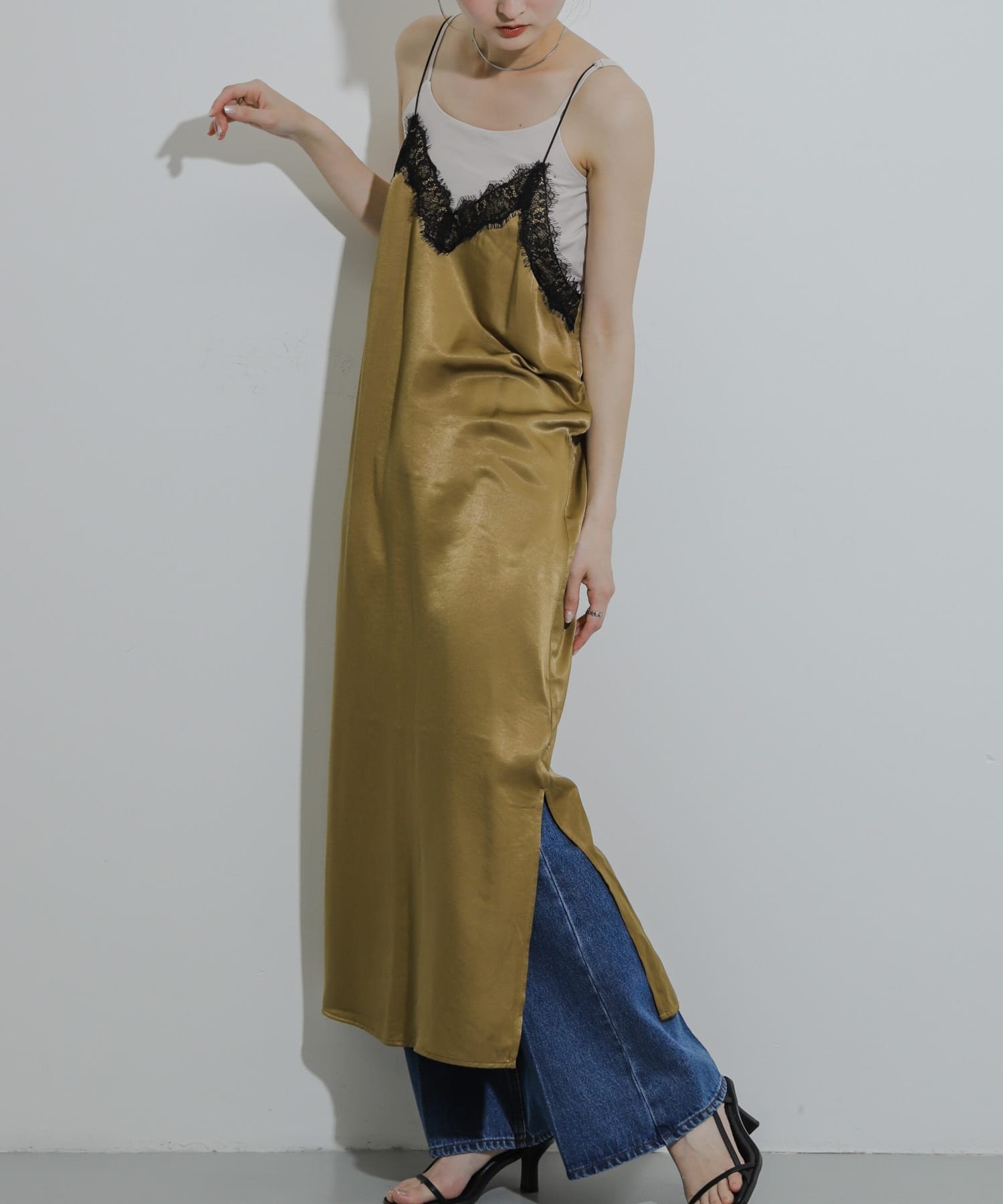 楽天市場】レースサテンワンピース SLOBE IENA スローブ イエナ