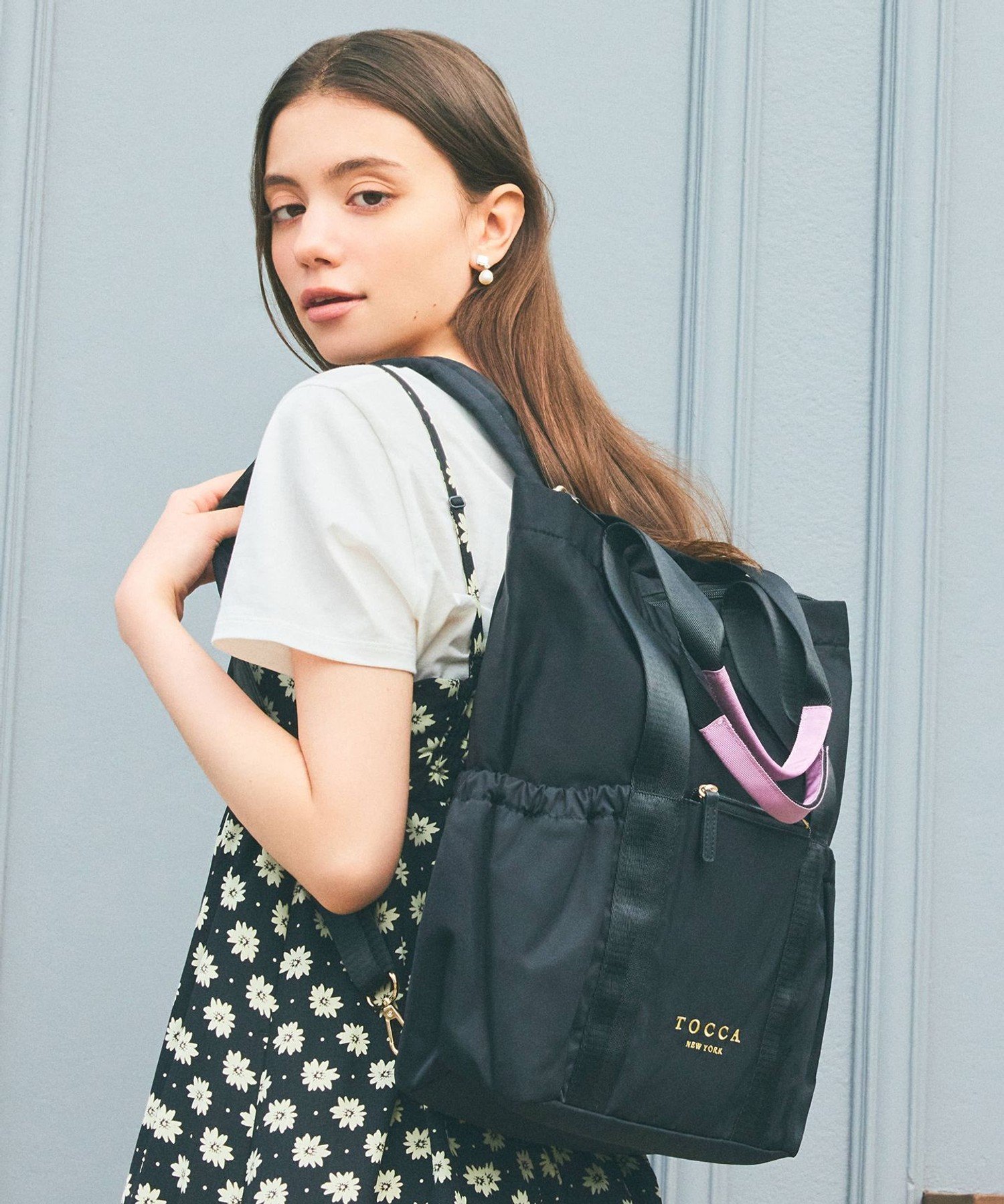 TOCCA 【新色登場!WEB&一部店舗限定・撥水】CIELO TRAVEL BACKPACK バックパック トッカ バッグ リュック・バックパック  ブラック ベージュ【送料無料】