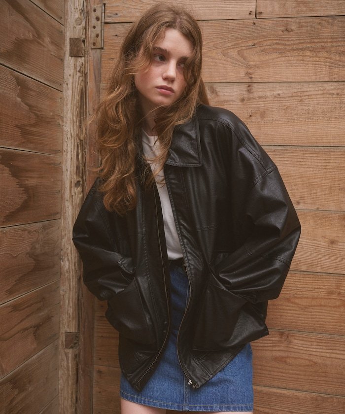 SALE／20%OFF】FREAK'S STORE フェイクレザーブルゾン 24AW フリークス