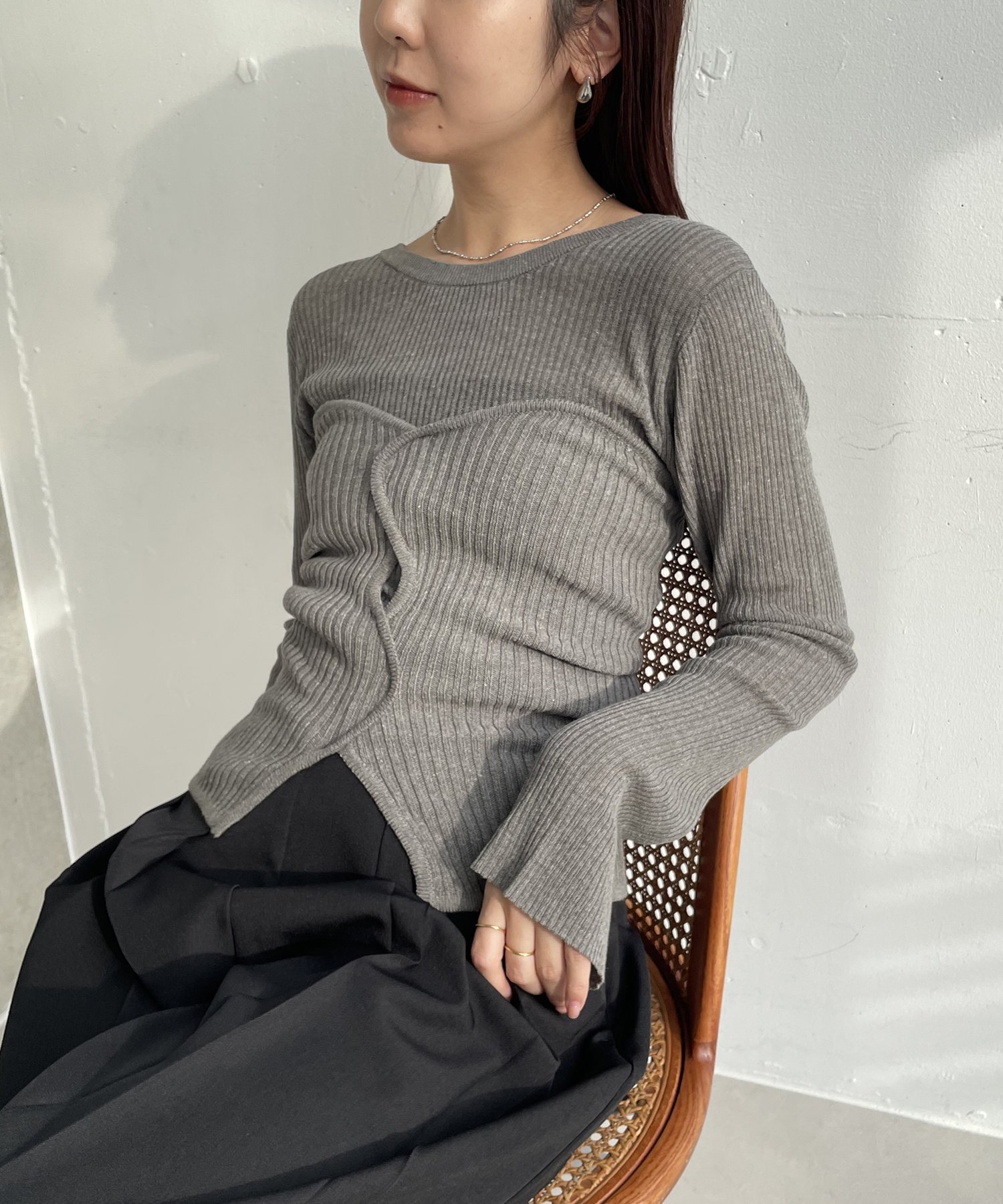 SALE／30%OFF】CAPRICIEUX LE'MAGE WAVEビスチェSETニット カプリシュ