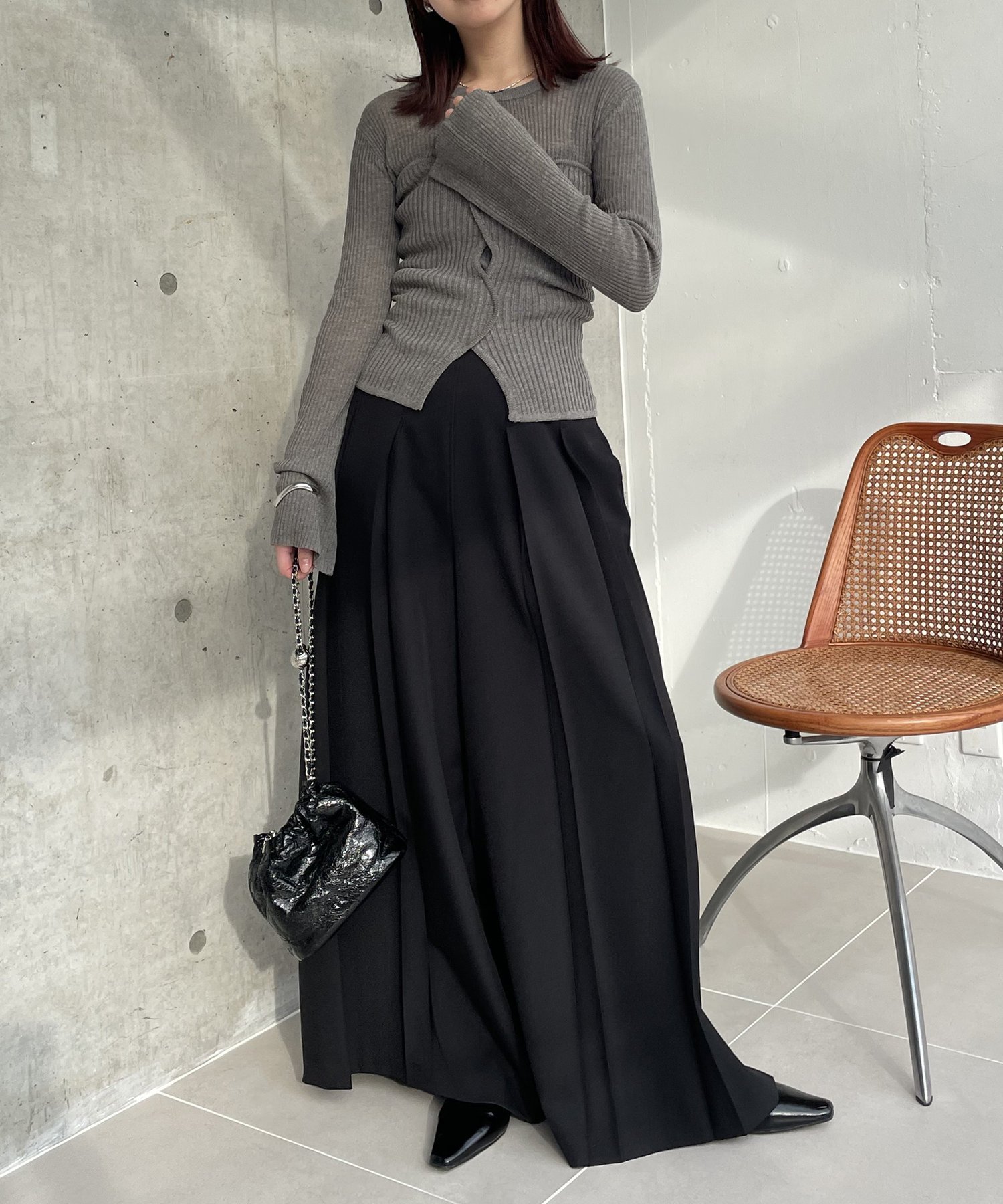 SALE／30%OFF】CAPRICIEUX LE'MAGE WAVEビスチェSETニット カプリシュ