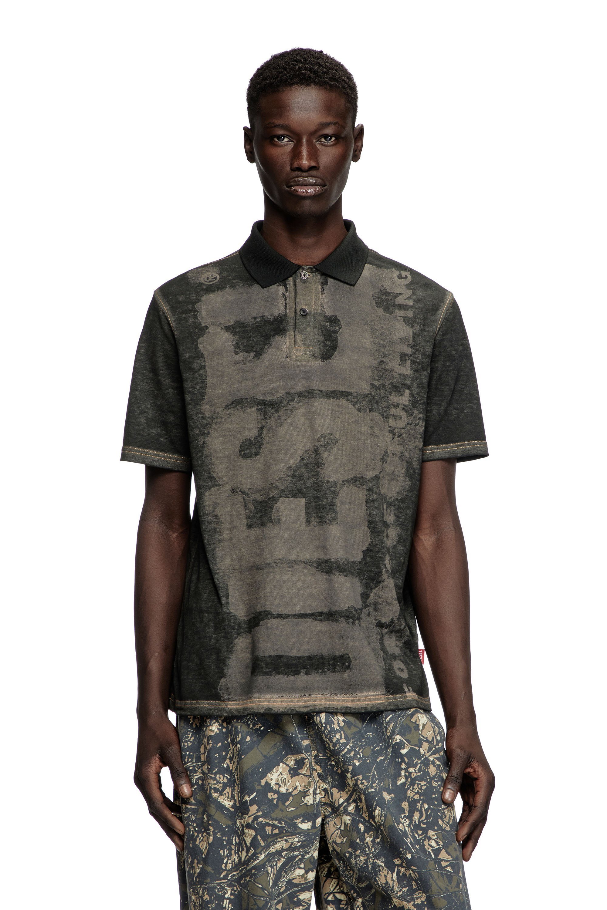 DIESEL トップス DIESEL(ディーゼル) ジップアップポロシャツA11251 A11251