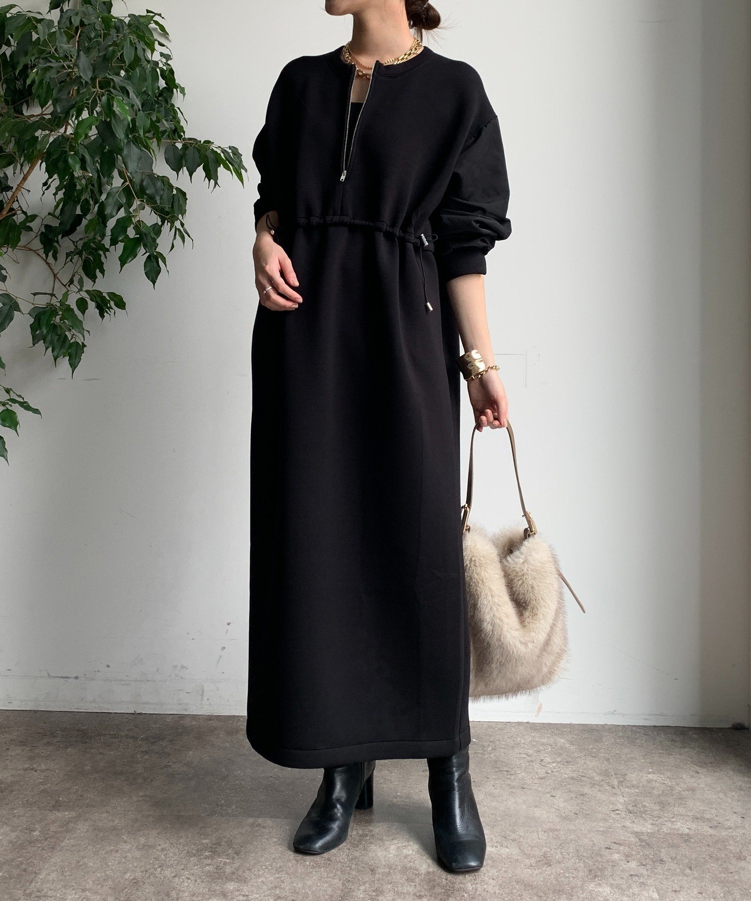 SALE／50%OFF】DouDou 【完売カラー再追加!】袖異素材切替ダンボール 