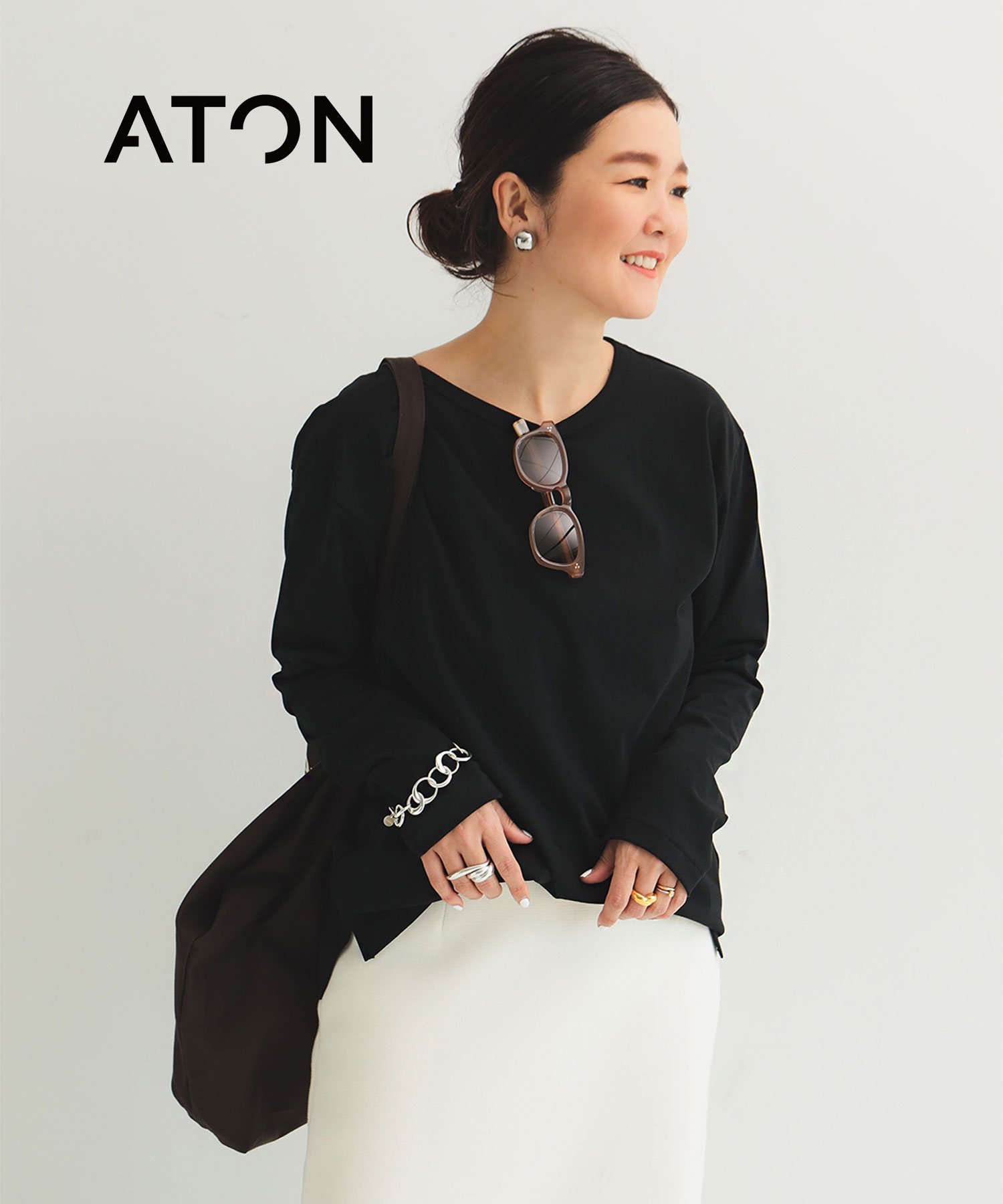 楽天市場】ATON エイトン SUVIN 60/2 LONG SLEEVE ROUND-HEM T-SHIRT