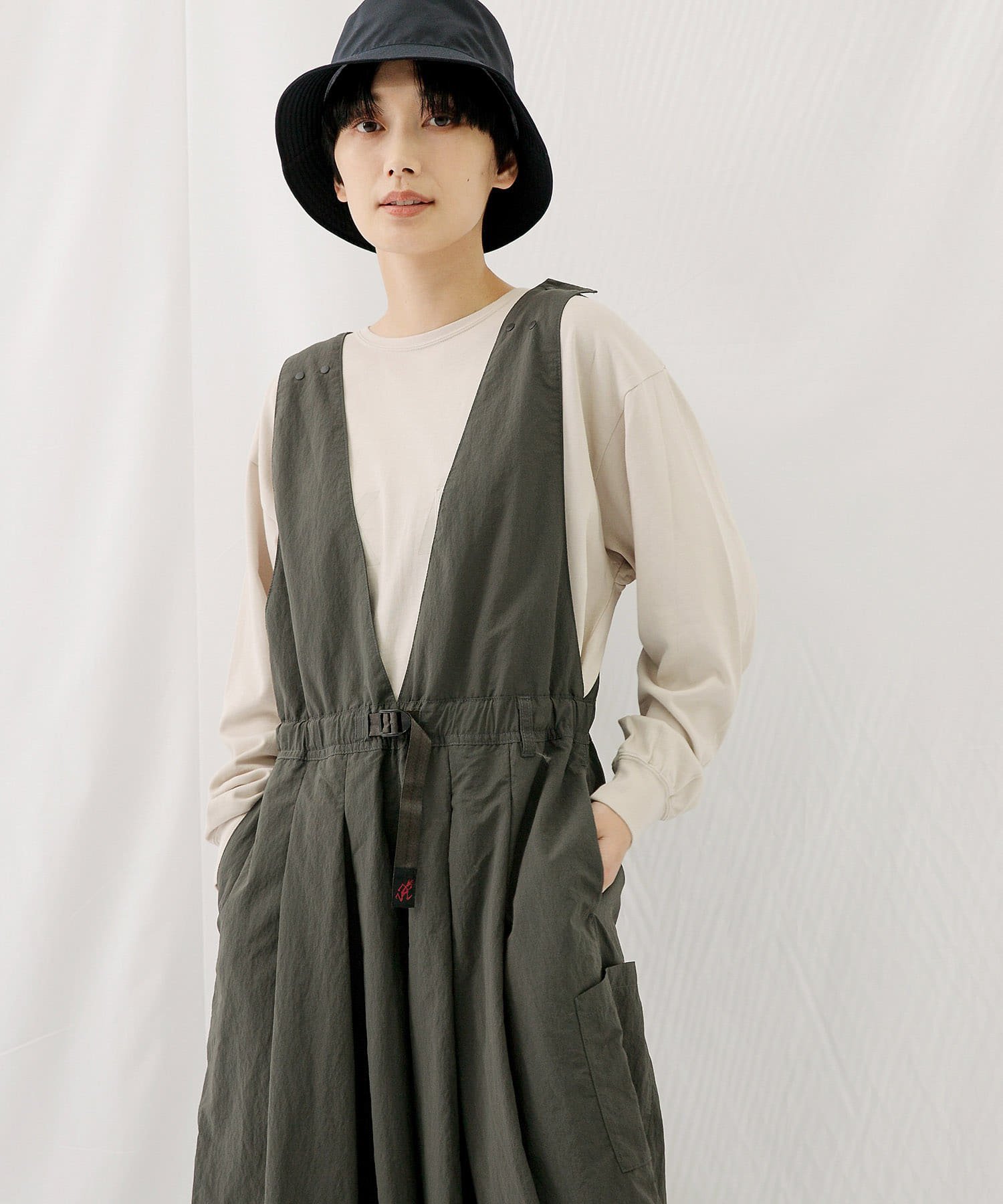 EKAL 『別注』GRAMICCI アクティブナイロンサロペット アーバン