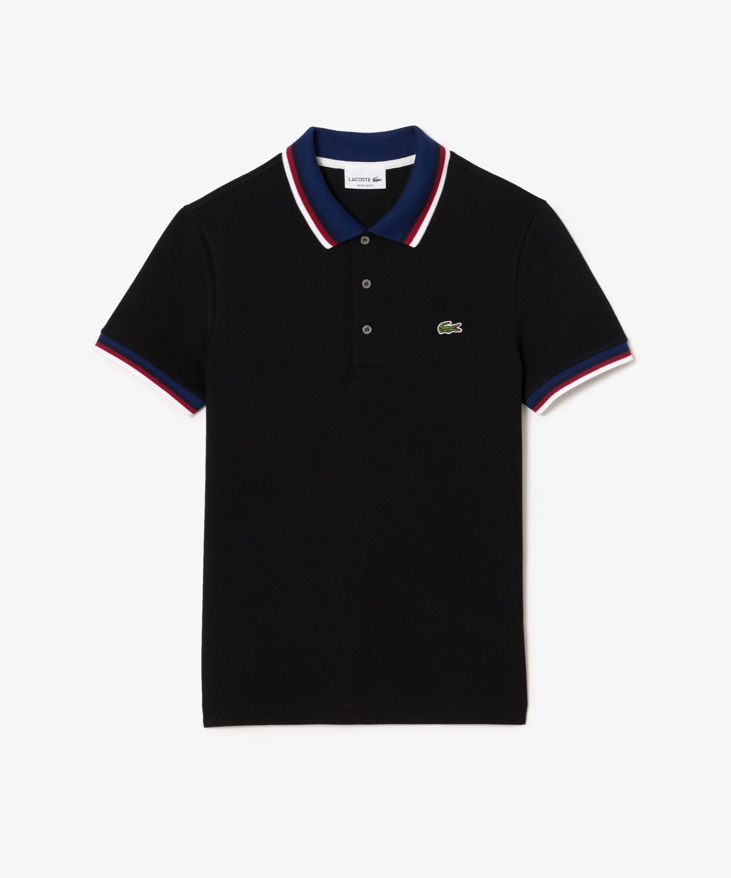 【LACOSTE トリコロールカラー】 ポロシャツ 紺白赤 メンズL LACOSTE - ラコステ LACOSTE トリコロールポロシャツの通販 by