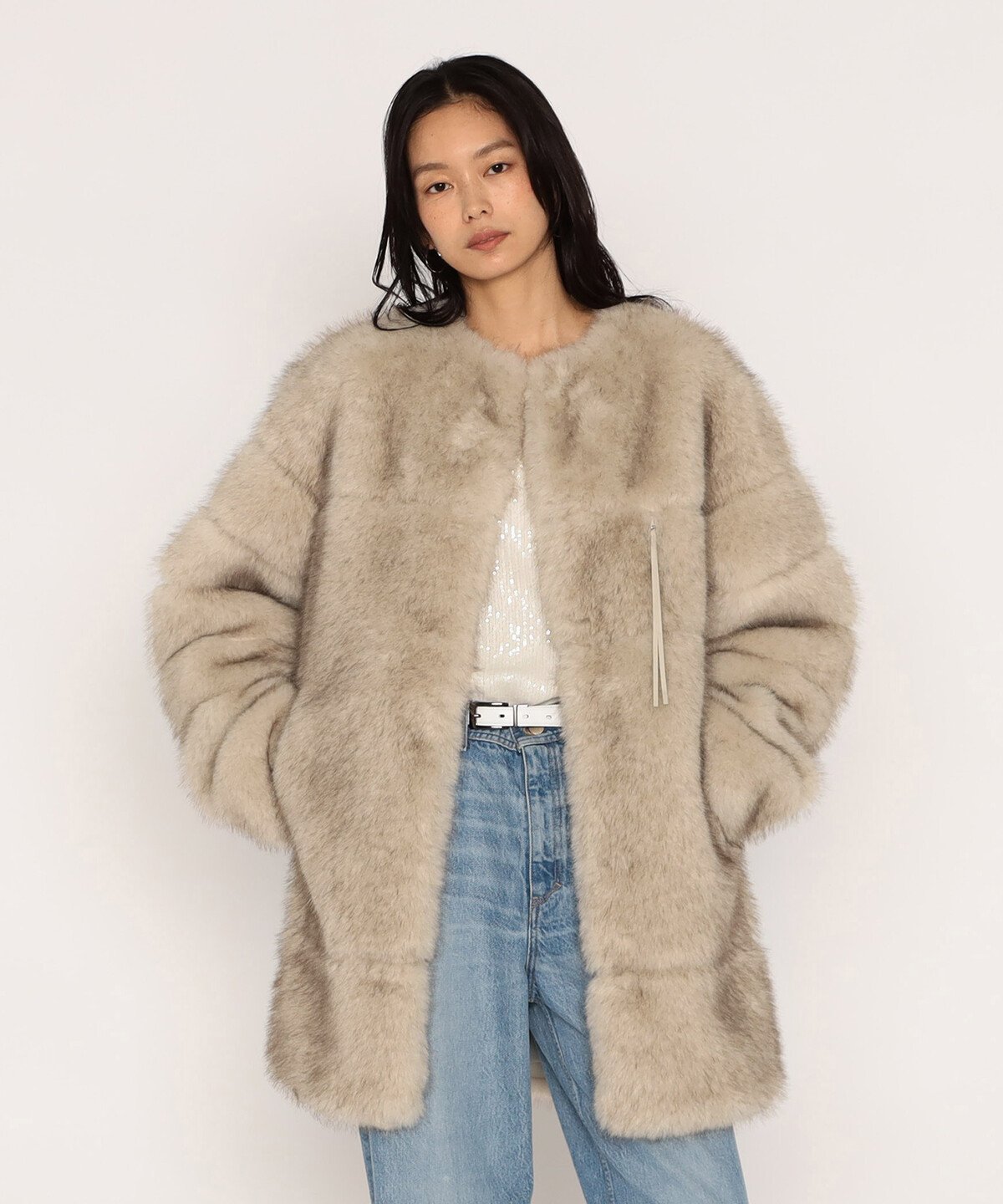 楽天市場】【SALE／31%OFF】【e/rm】エコファーロングコート e/rm