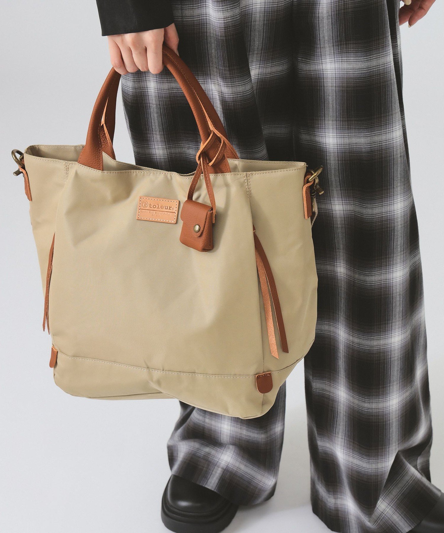 Ray BEAMS toleur / ポリエステル 2way トートバッグ A4対応 新生活 