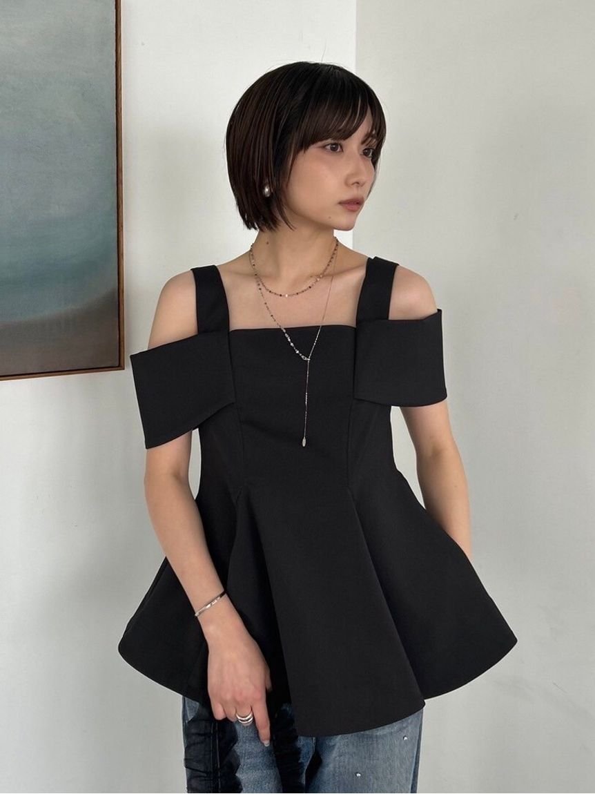 SALE／50%OFF】FRAY I.D オフショルペプラムチュニック フレイ 