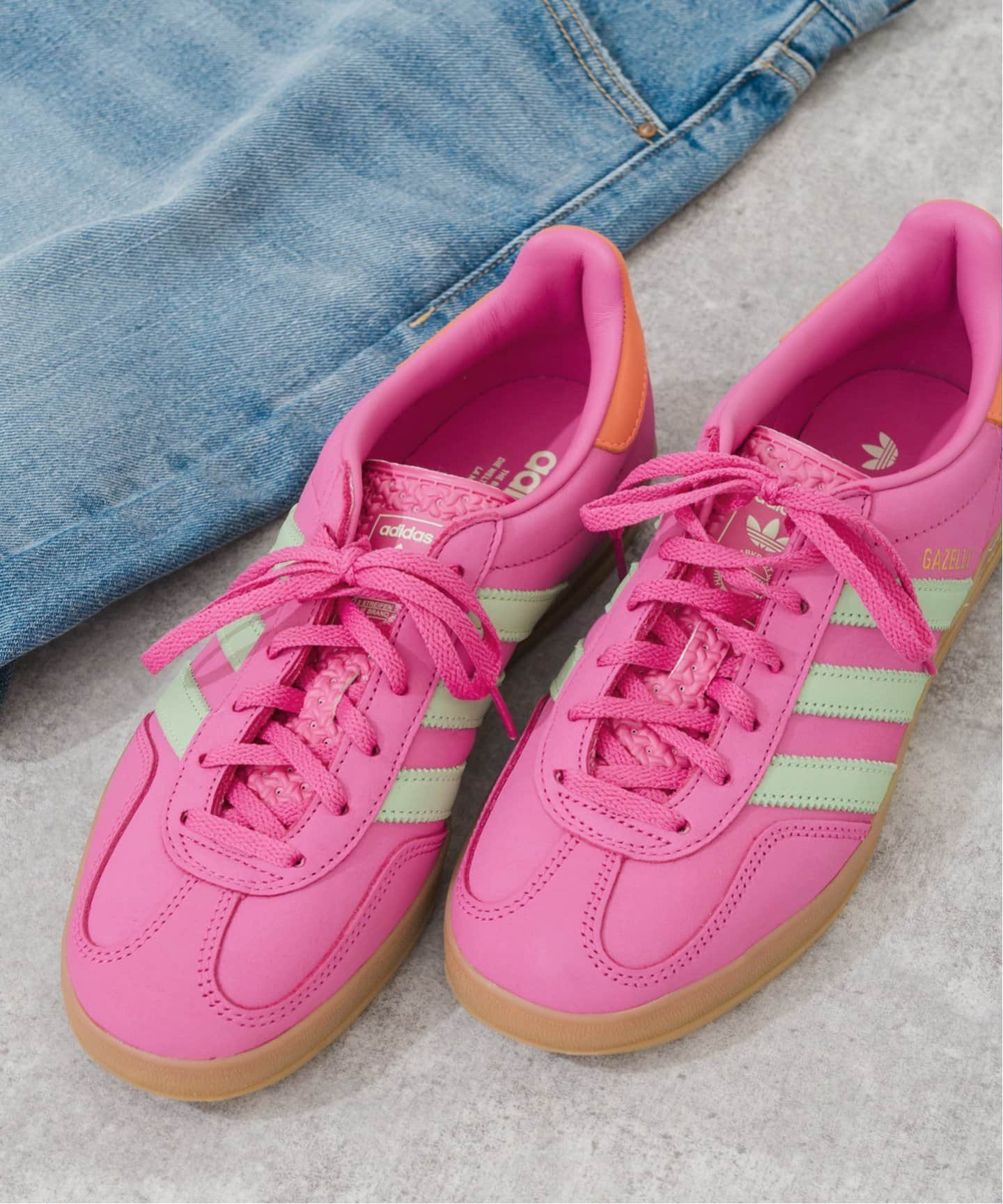 ADIDAS BEAMS 別注 GAZELLE INDOOR W adidas Originals Gazelle Indoor W White Collegiate Green Gum