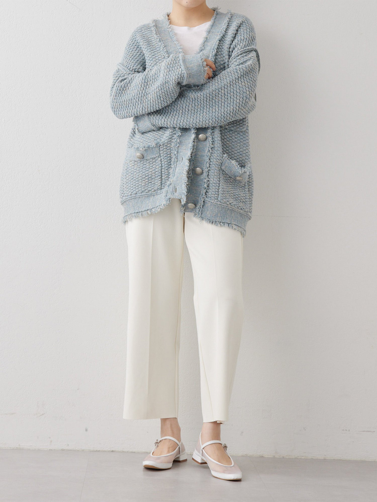 Whim Gazette TWEEDYニットジャケット ウィム ガゼット ジャケット