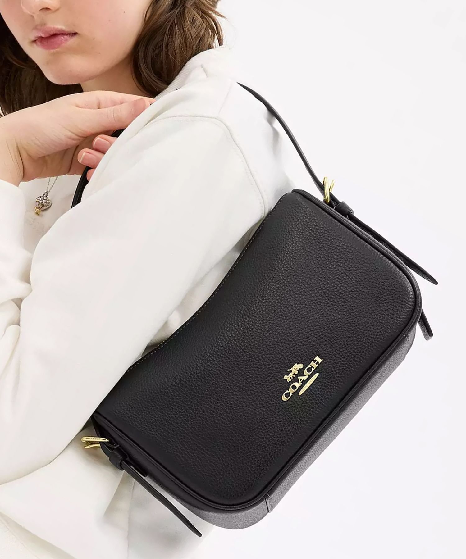 楽天市場】コーチ ショルダーバッグ スウィンガー ブラック レディース