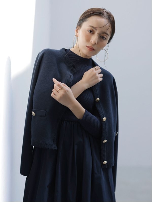 【nashio3】weakend. ニットジャケット23AW 深海 一番の nashio3様専用】weakend. 深海 ニットジャケット23AW