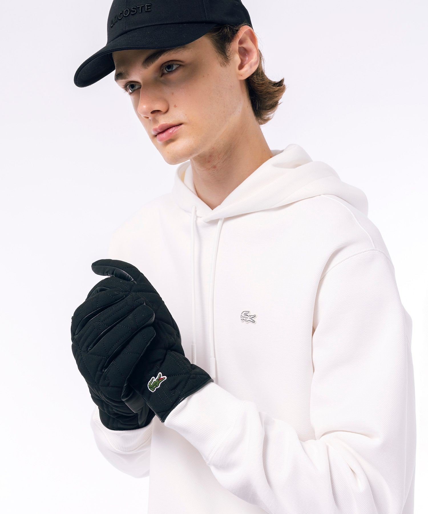 ラコステ LACOSTE レザー グローブ 手袋 タッチパネル対応 フリーサイズ 楽天市場】LACOSTE/ラコステ ラムレザーコンビグローブ MGM2151