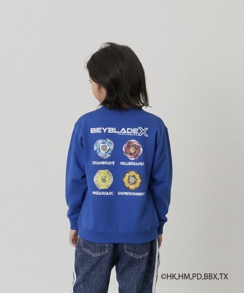【SALE／40%OFF】GLAZOS 【SKIT0LY】【BEYBLADE X】アソートトレーナー ナルミヤオンライン トップス スウェット・トレーナー ブルー ネイビー グレー画像