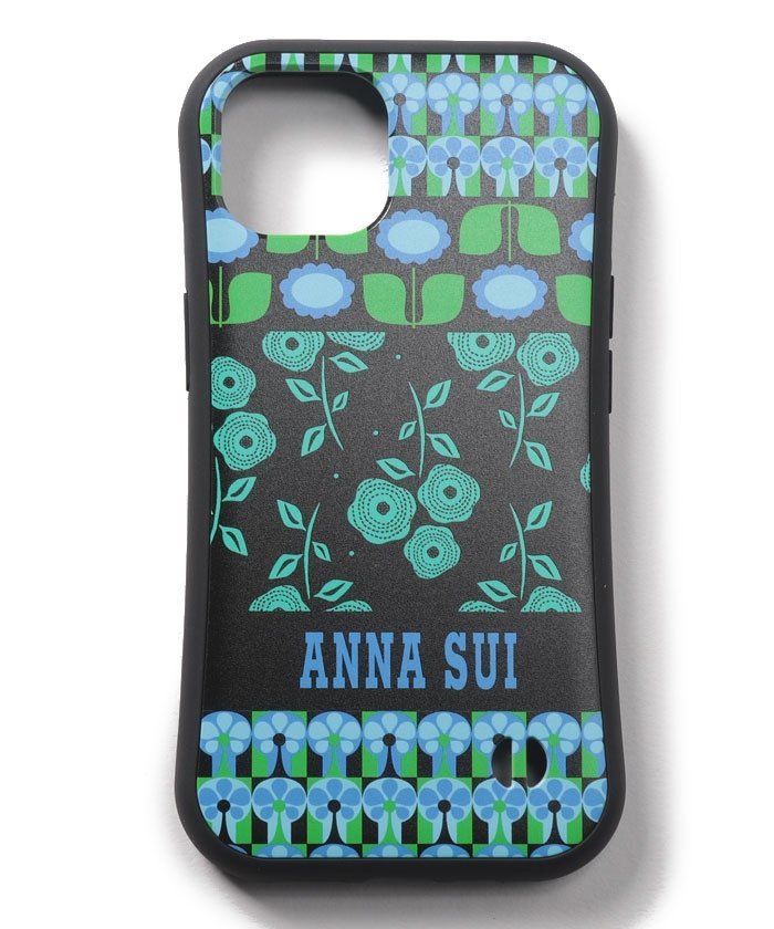 ANNA SUI AS iPhoneケース23AW(iPhone13/14対応) クイーポ スマホグッズ・オーディオ機器  スマホ・タブレット・PCケース/カバー ピンク グリーン